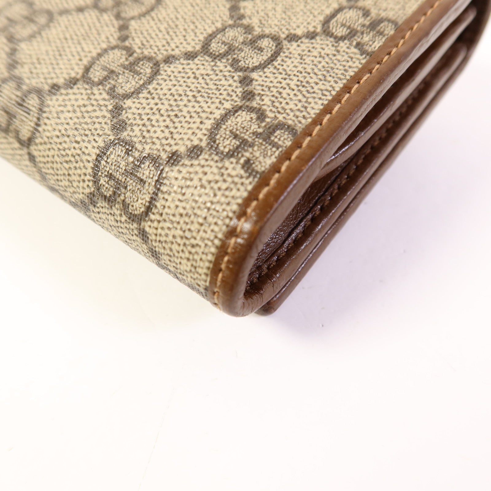 GUCCI 塗層帆布Horsebit 1955金扣錢包