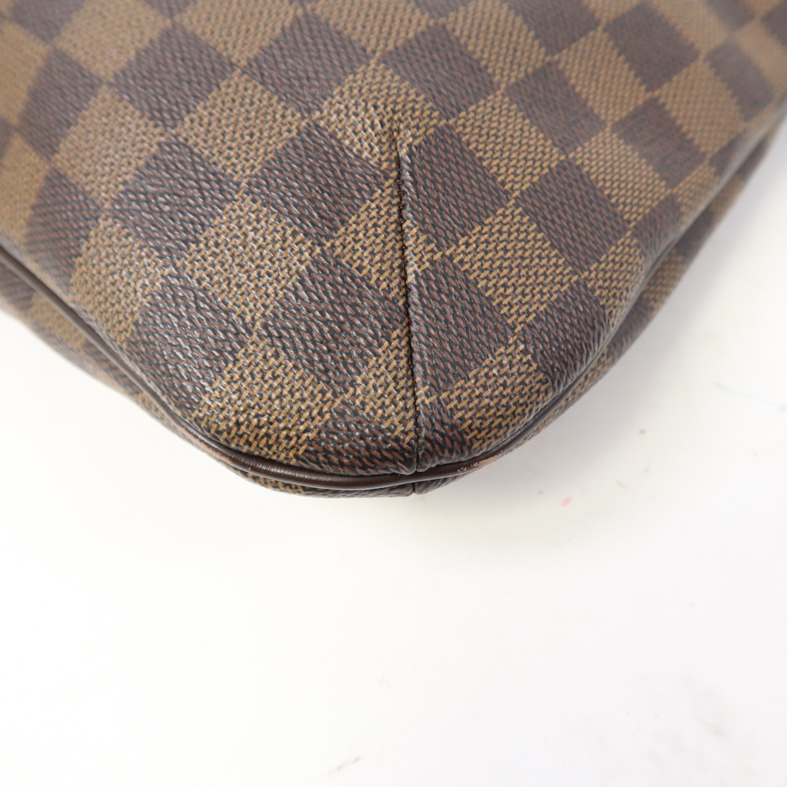 LOUIS VUITTON Damier Bloomsbury PM金扣肩背袋啡色