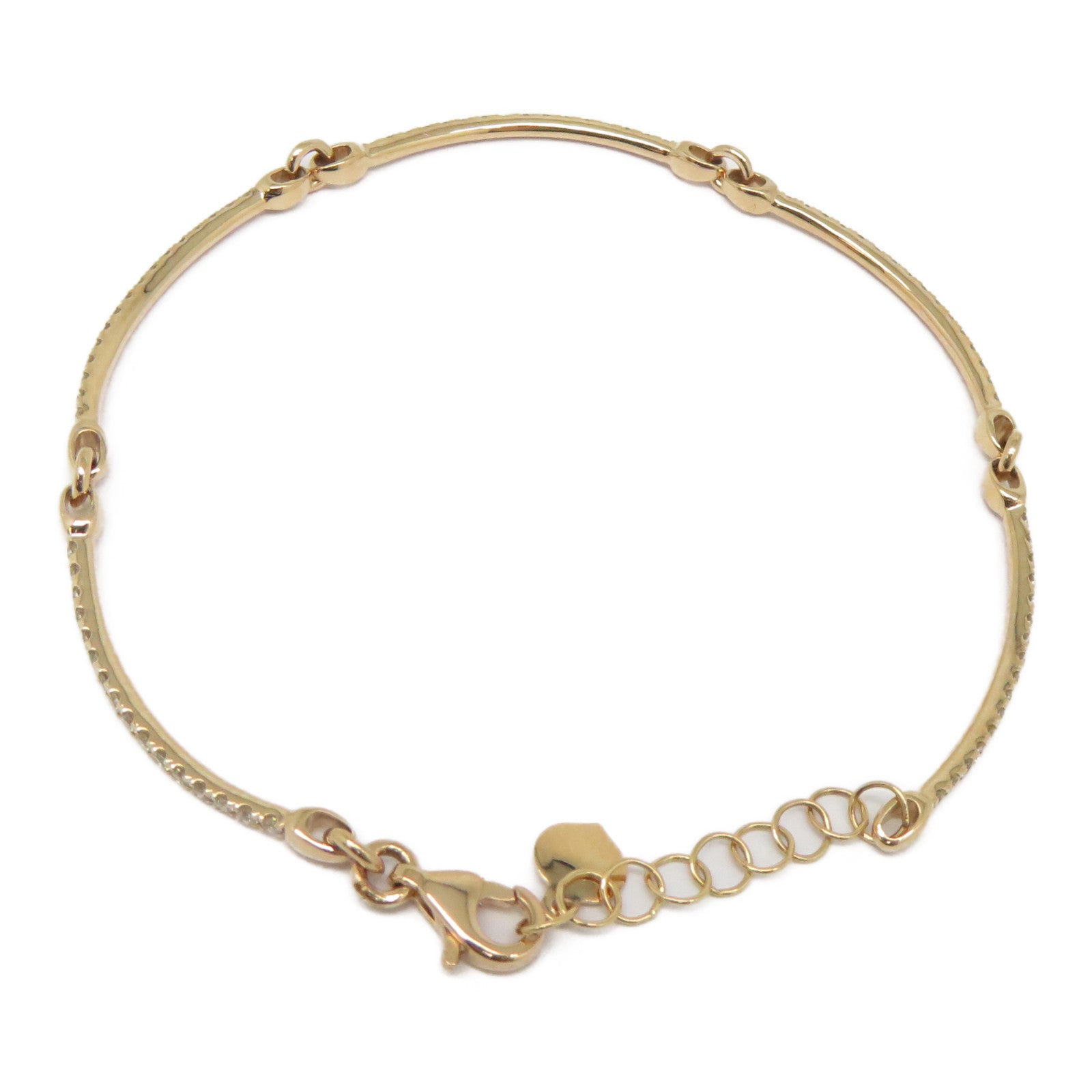 JEWELRY 【激減優惠】18K玫瑰金Diamond Bracelet 0.735ct鑽石手鏈粉金色