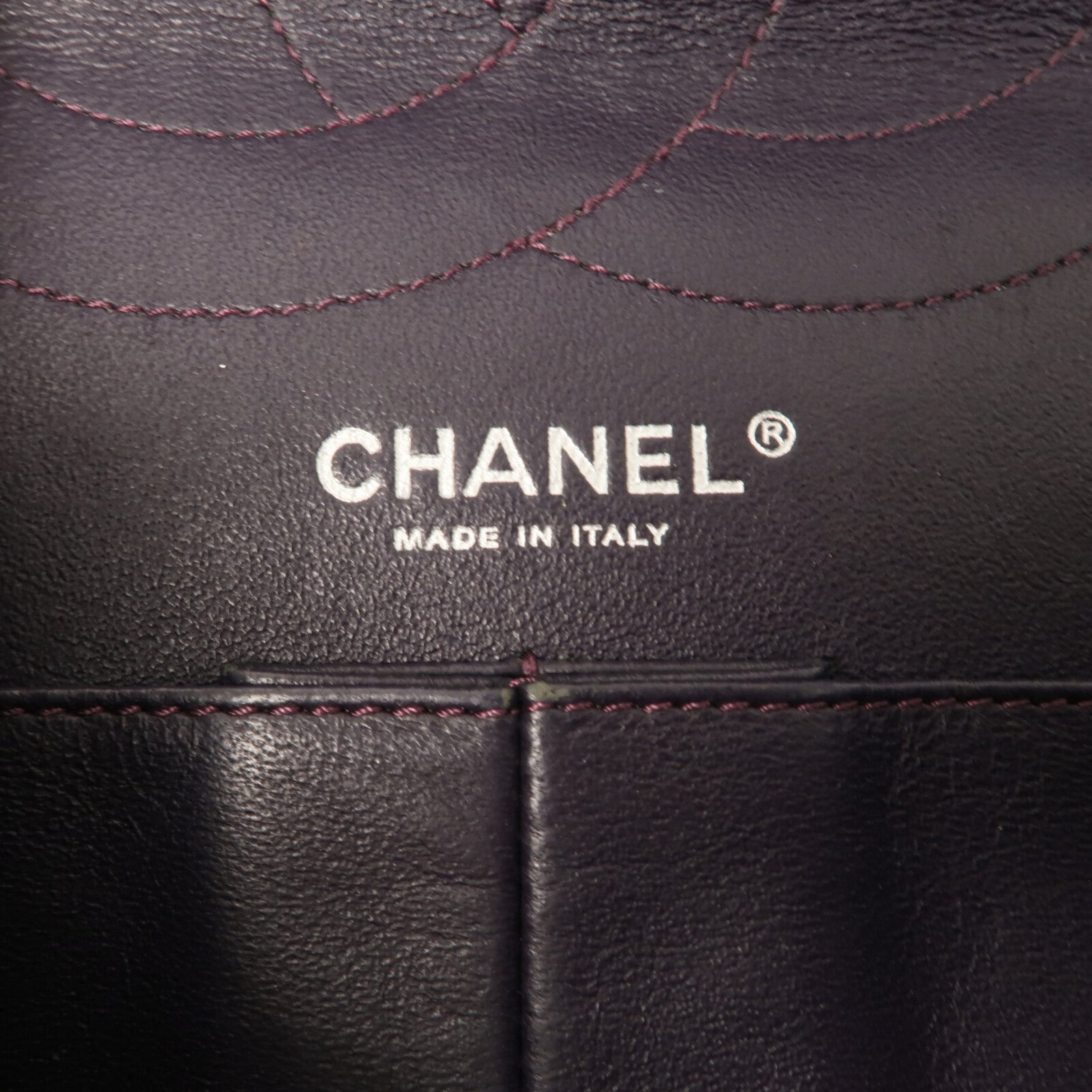CHANEL 棉布2.55 Maxi鏈帶肩背袋