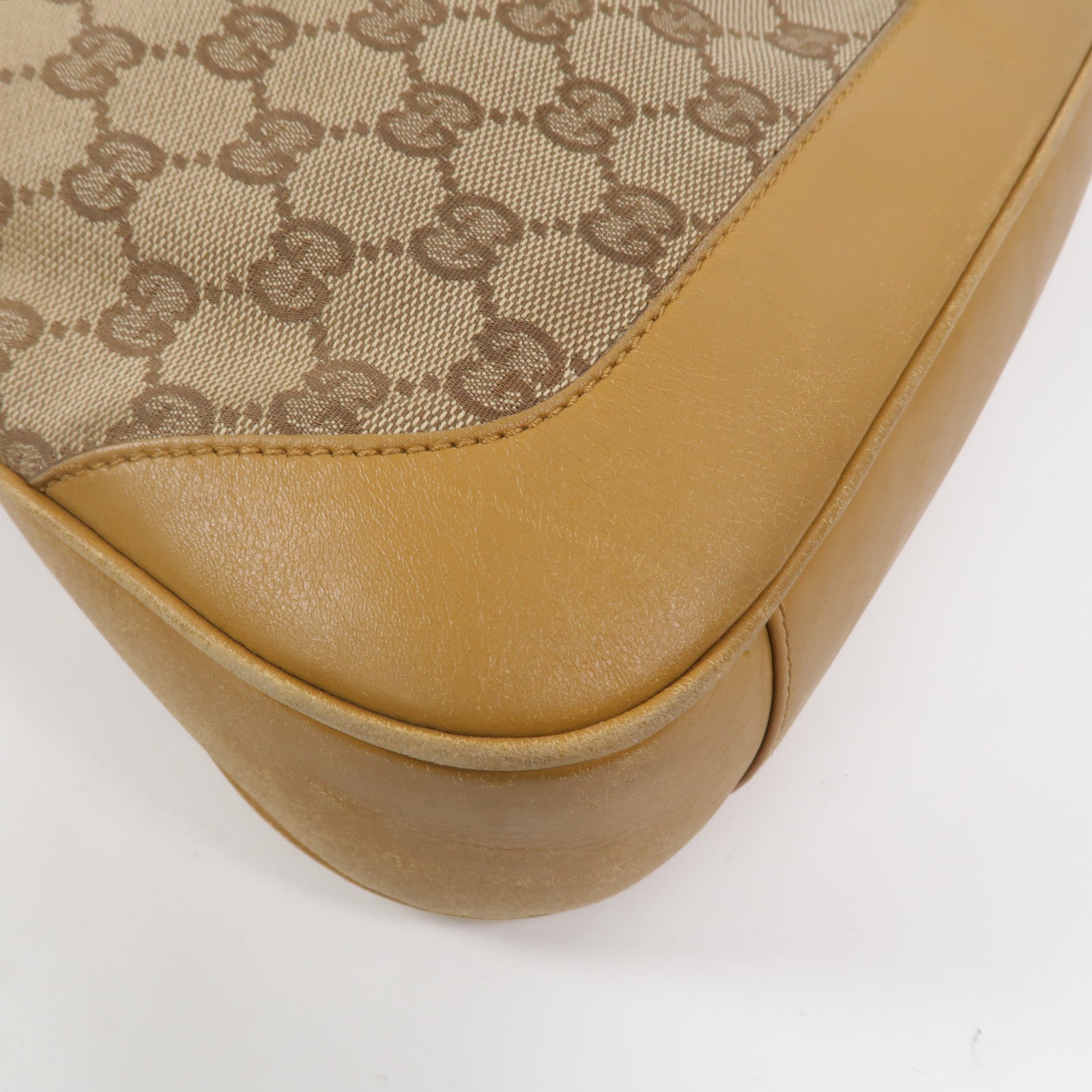 GUCCI 帆布Bamboo 2 Way Shoulder手挽肩背兩用袋