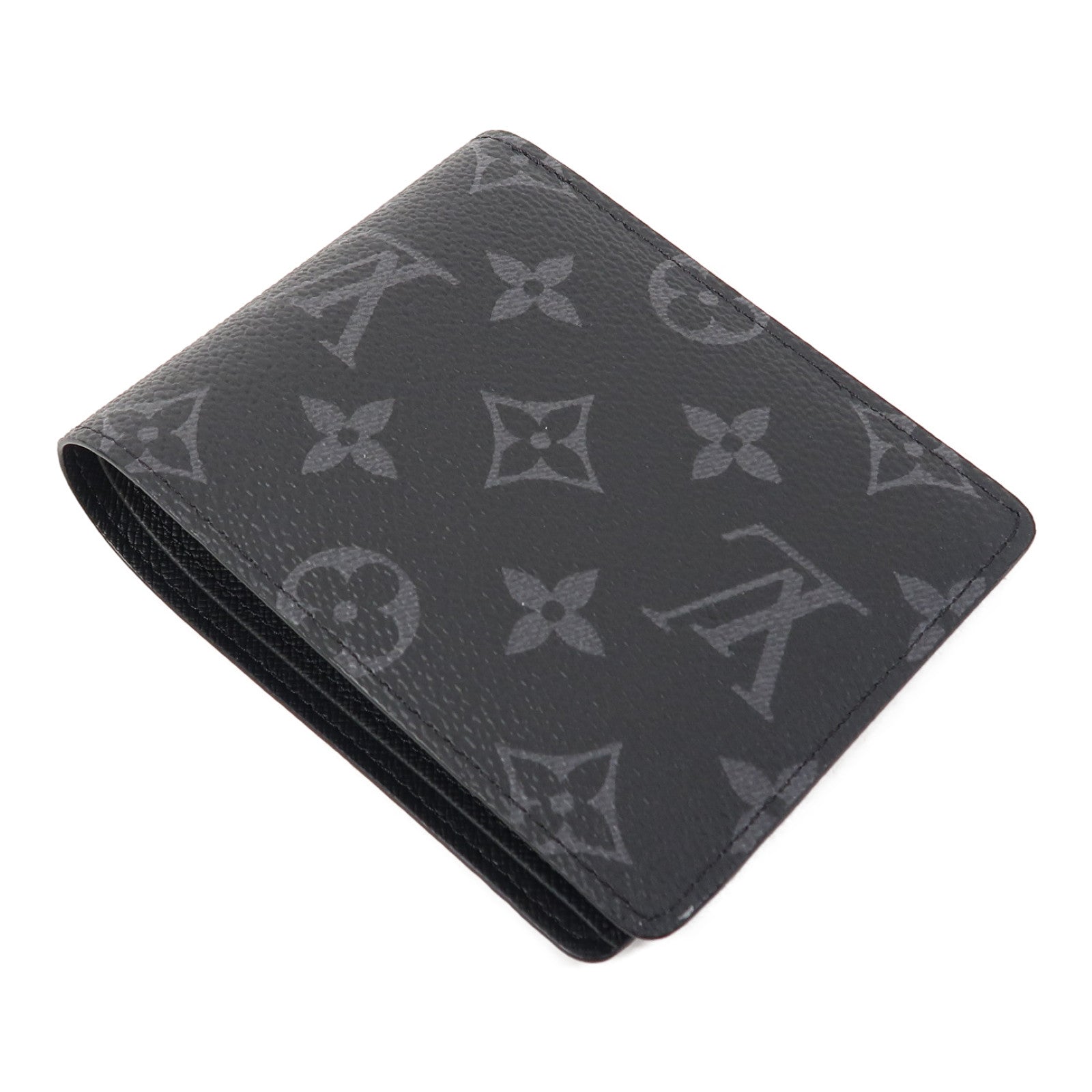 LOUIS VUITTON Monogram Eclipse Multiple Wallet錢包黑色