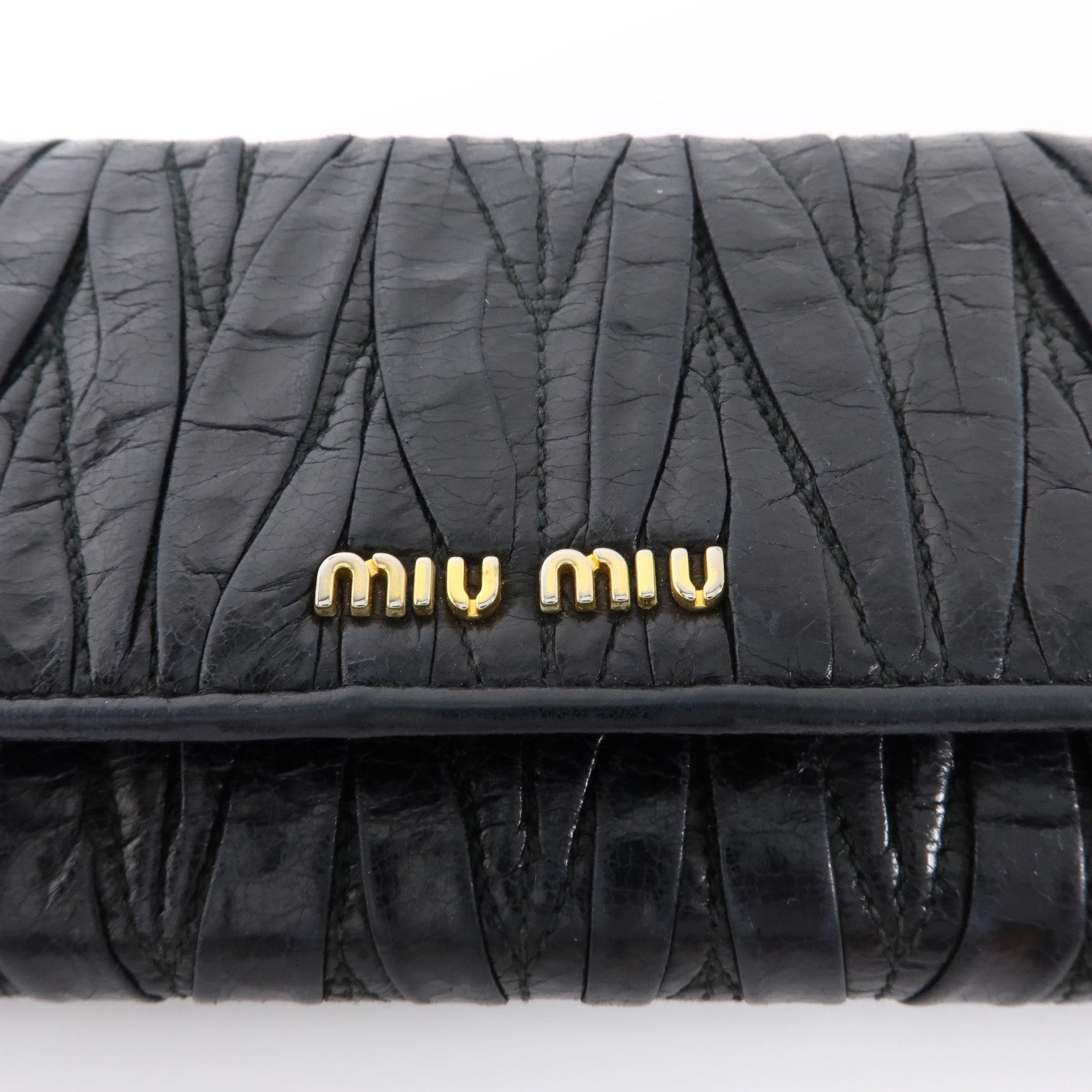 Miu Miu 羊皮皮革Long Wallet金扣長錢包