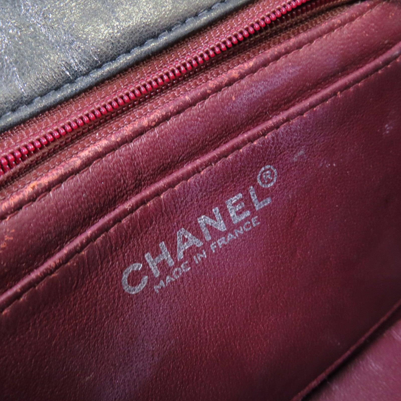 CHANEL 【激減優惠】菱格羊皮皮革Classic Flap 17cm Chain Shoulder Bag銀扣鏈帶肩背袋黑色