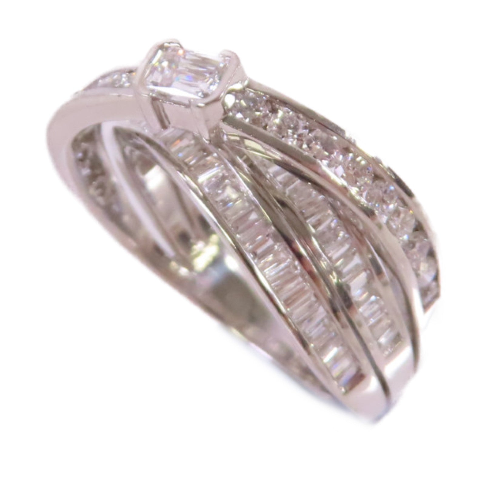 JEWELRY PT950鉑金/1.4ct鑽石Diamond Ring戒指US#8