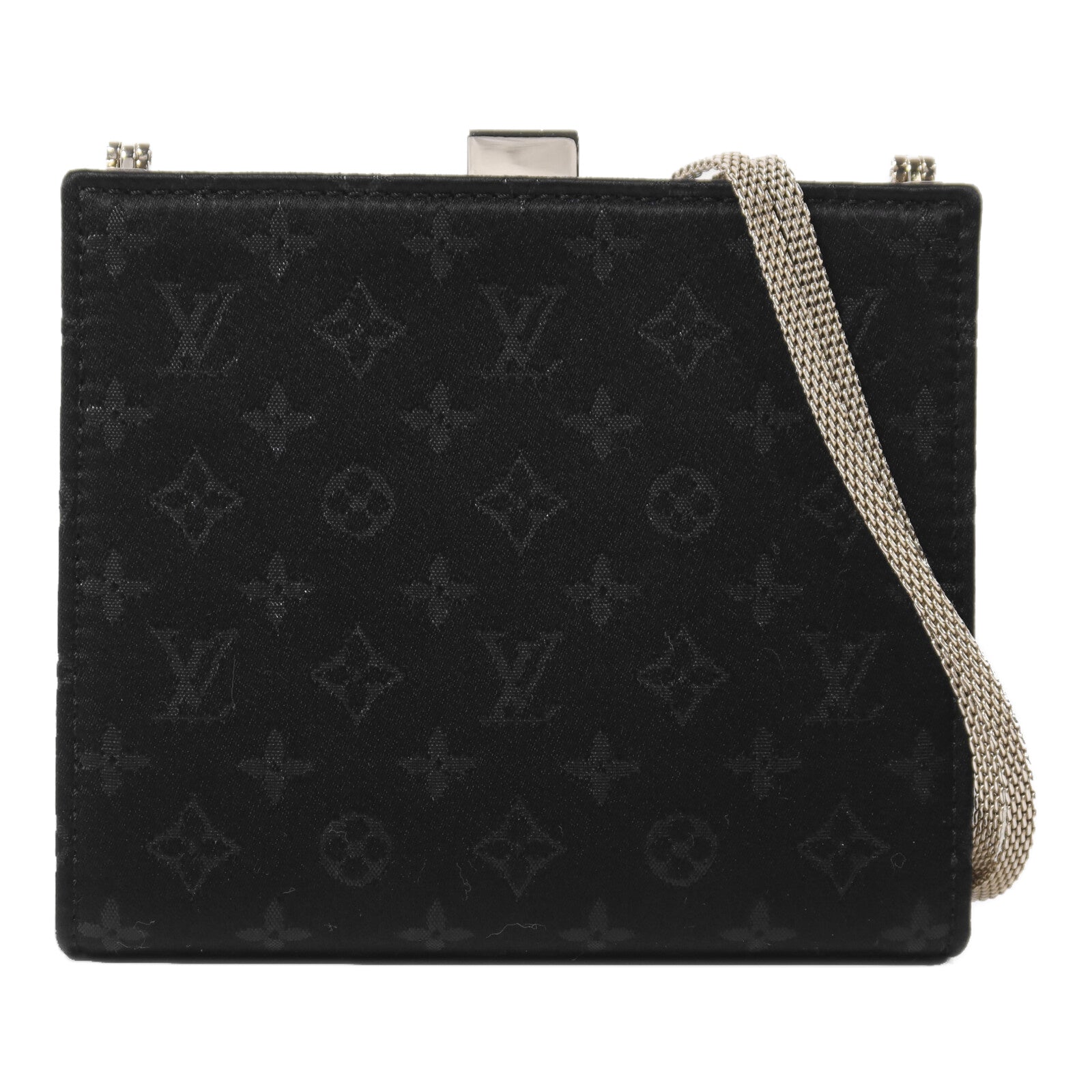 LOUIS VUITTON Satin Monogram Mini Satin Ange Chain Bag鏈帶肩背袋