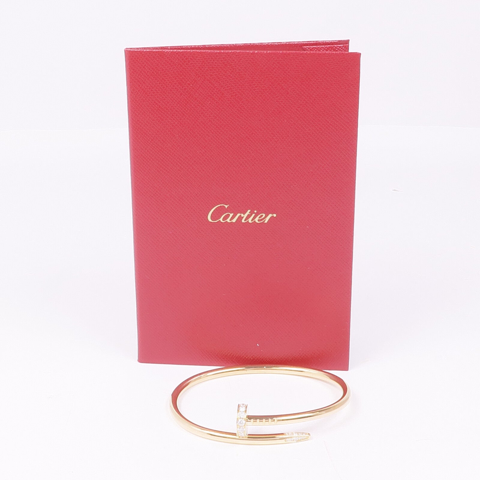 CARTIER 18K黃金Juste un Clou Diamond鑽石手鐲Cartier#17