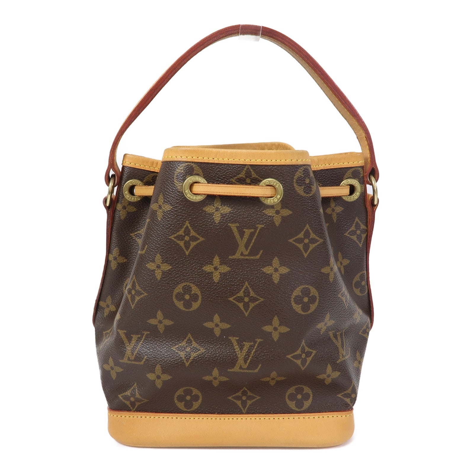 LOUIS VUITTON Monogram Mini Noe金扣手挽袋啡色