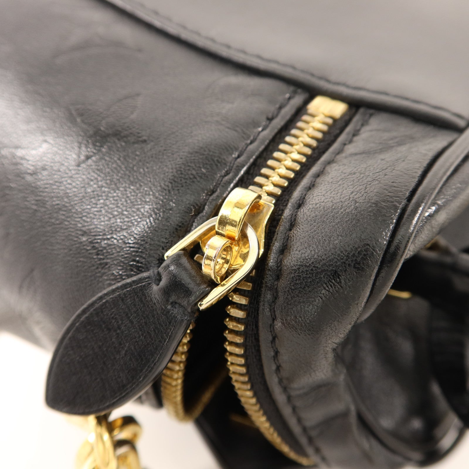 LOUIS VUITTON Monogram Empreinte Vanity Case金扣手挽肩背兩用袋
