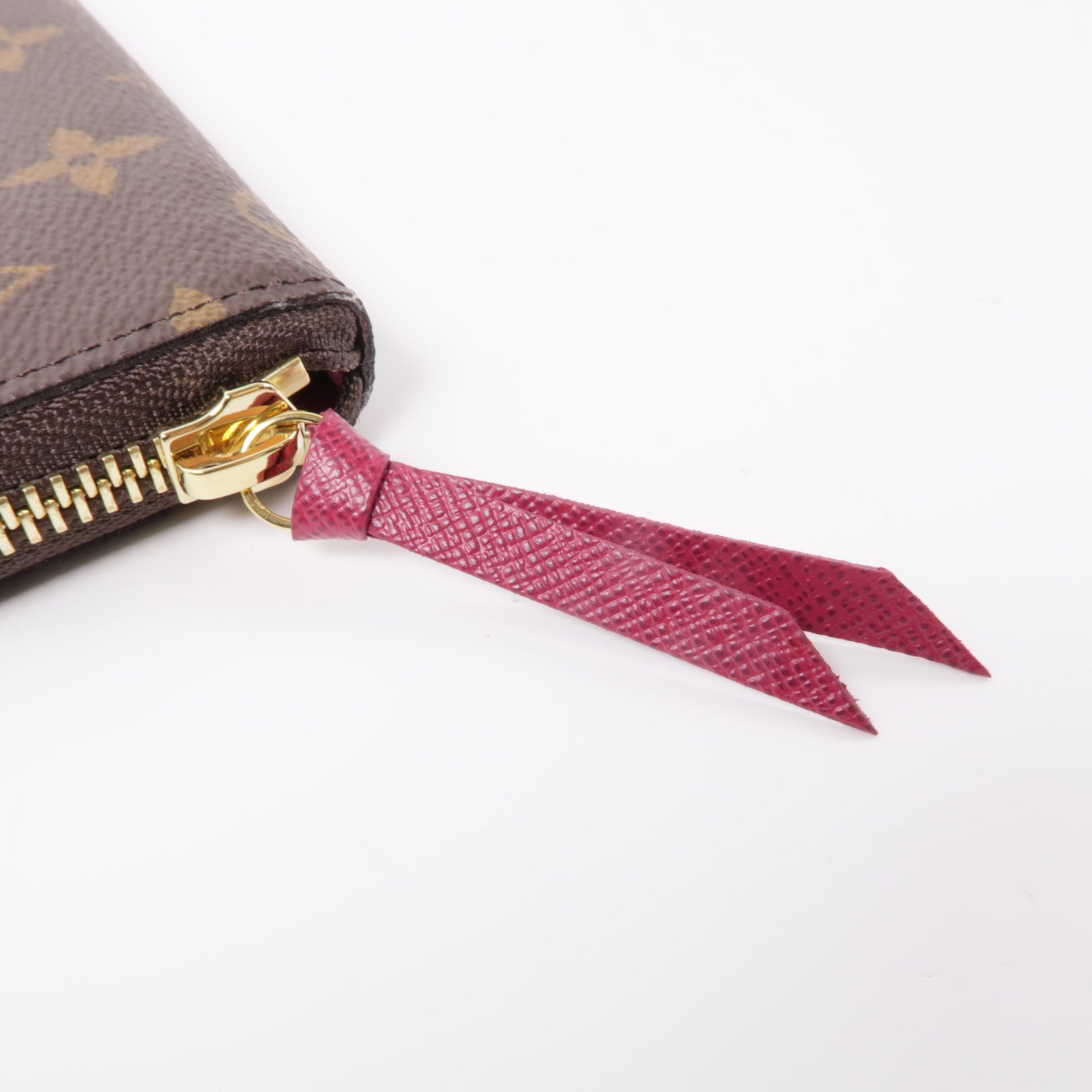 LOUIS VUITTON Monogram Zippy Wallet金扣長錢包棕色/紫色