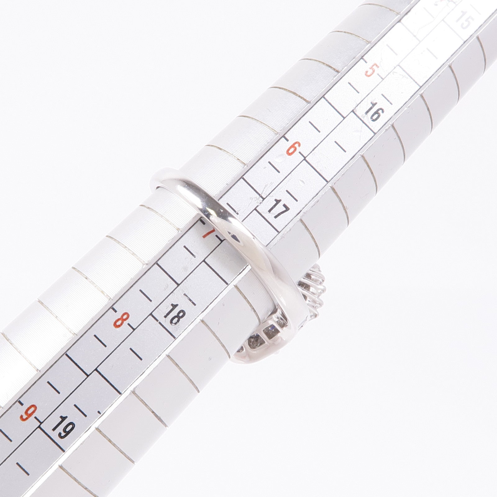 JEWELRY PT900鉑金Sapphire/Diamond Ring藍寶石/鑽石戒指US#6.75