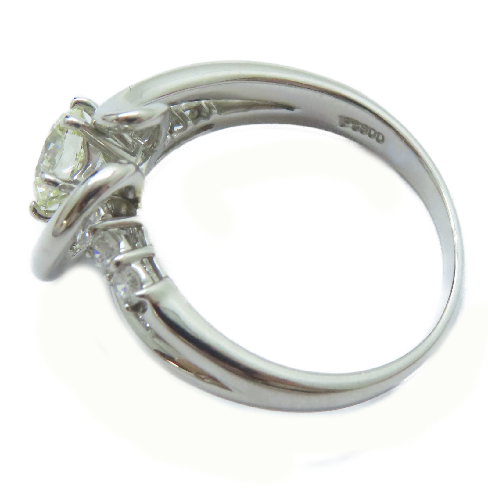 JEWELRY 【激減優惠】PT900鉑金Diamond Ring1.012ct鑽石/0.35ct鑚石戒指US#8.75