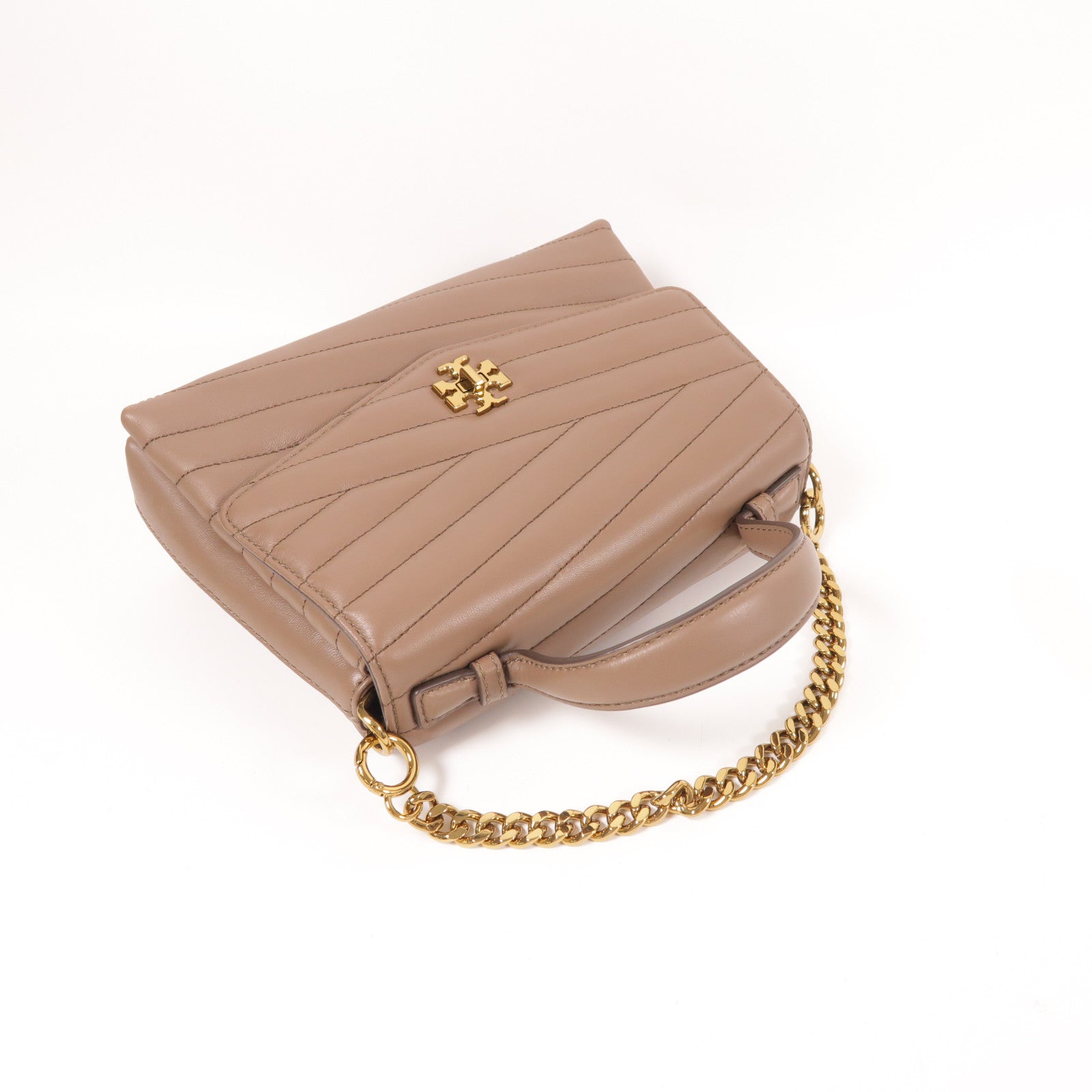 Tory Burch 羊皮皮革2 Way Shoulder金扣手挽肩背兩用袋