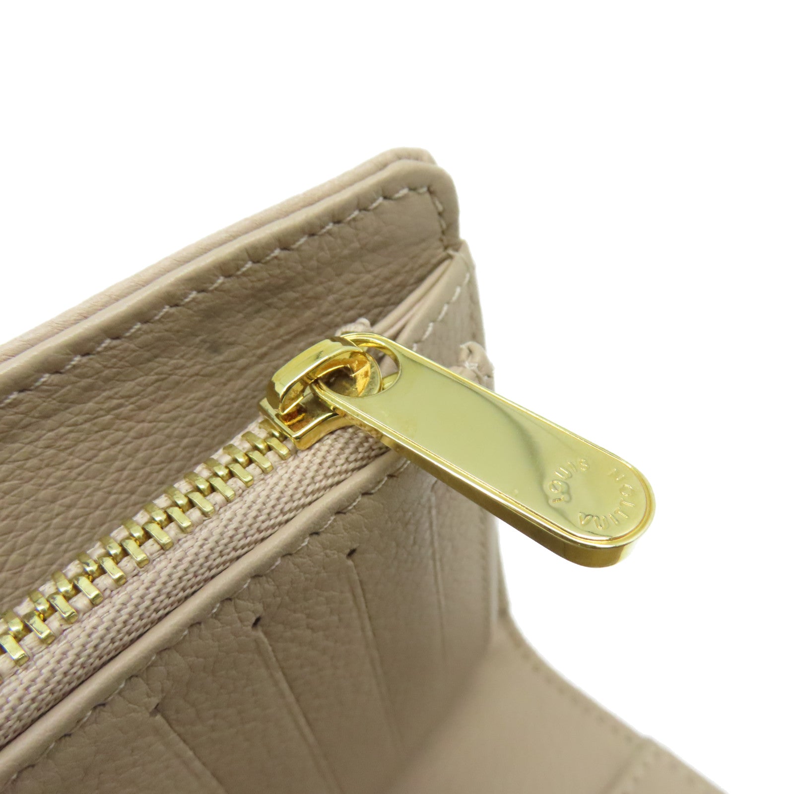 LOUIS VUITTON Mahina Amelia Coquille Long Wallet金扣長錢包杏色
