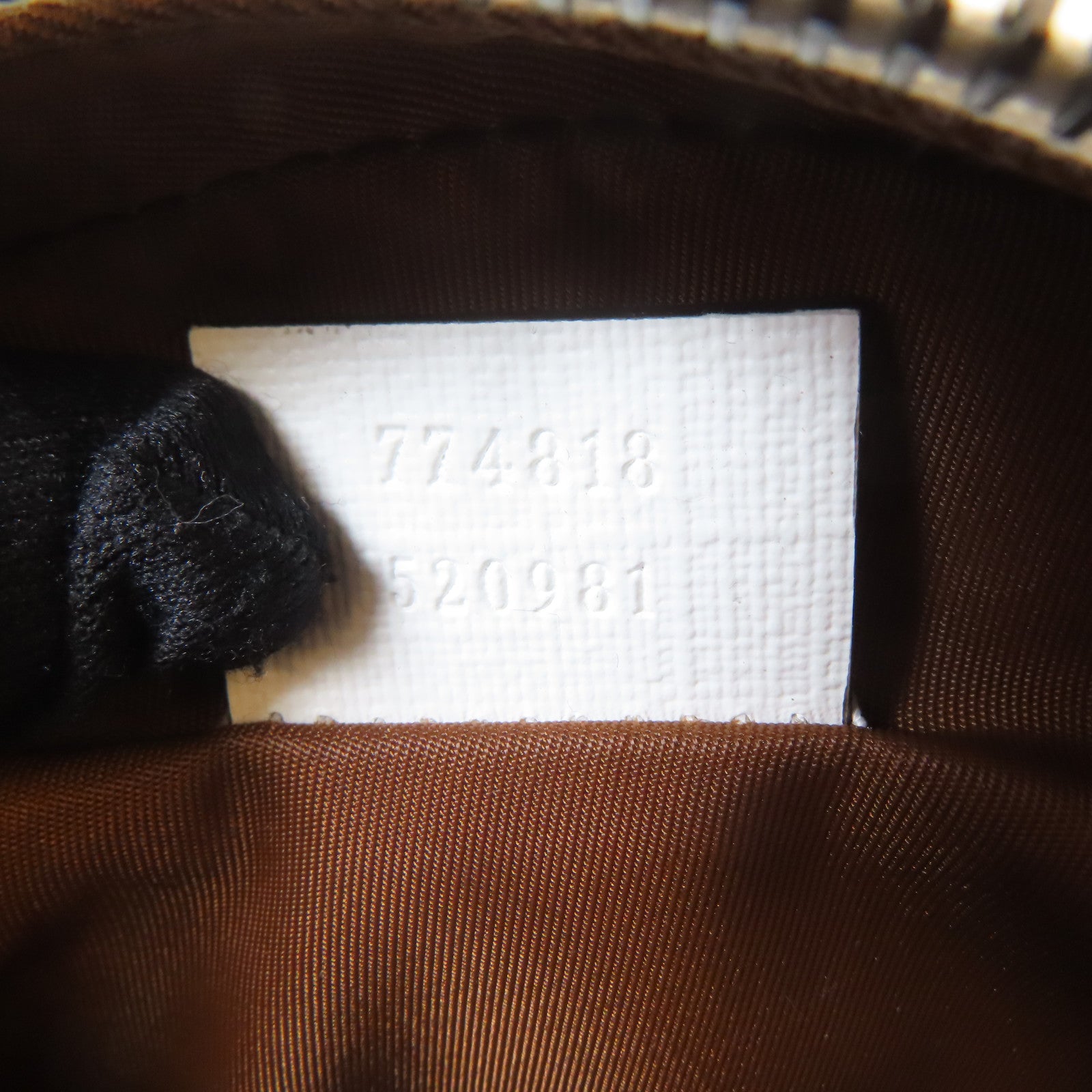 GUCCI 【激減優惠】塗層帆布Children's Shoulder Bag銀扣肩背袋啡色/白色