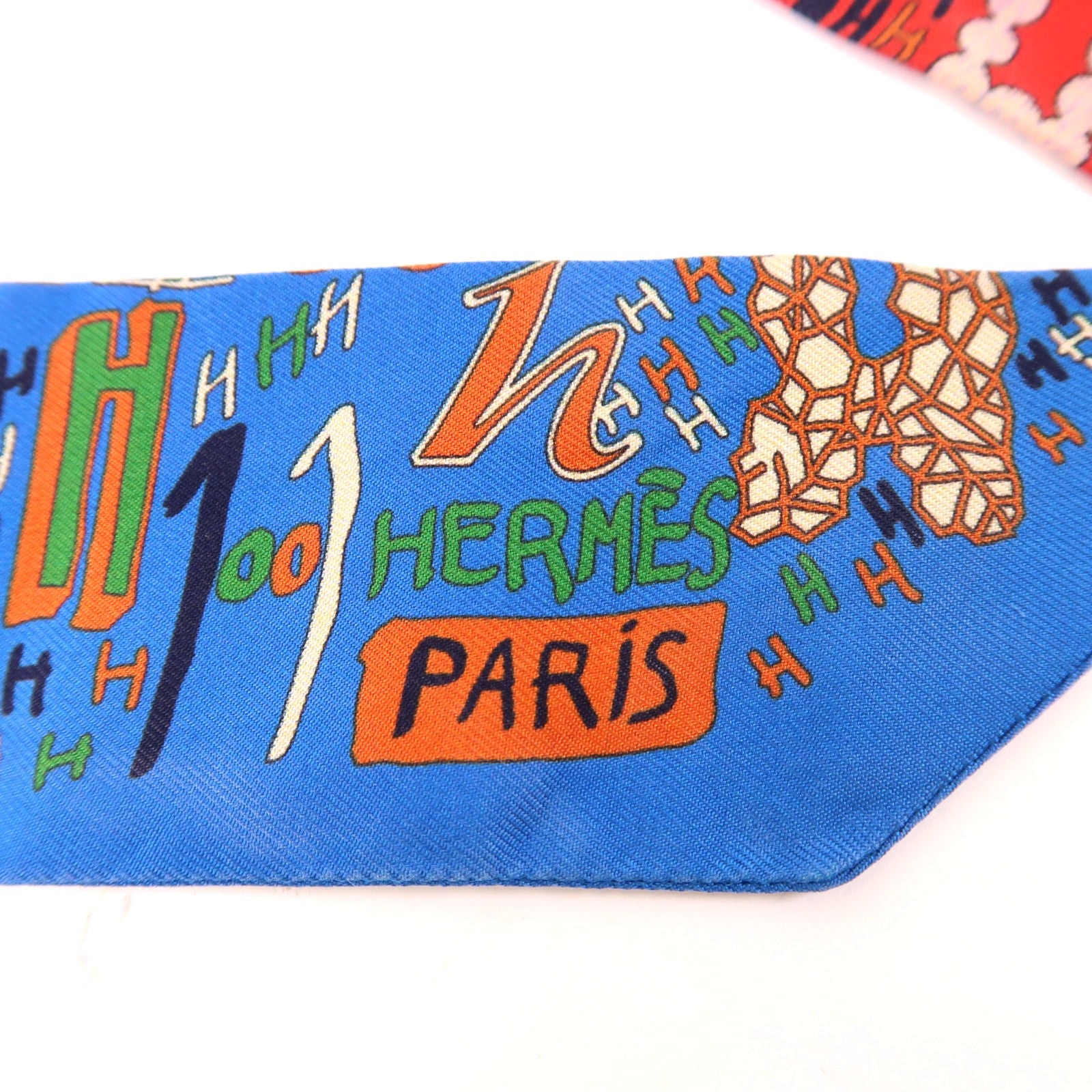 HERMES 絲質Twilly絲巾