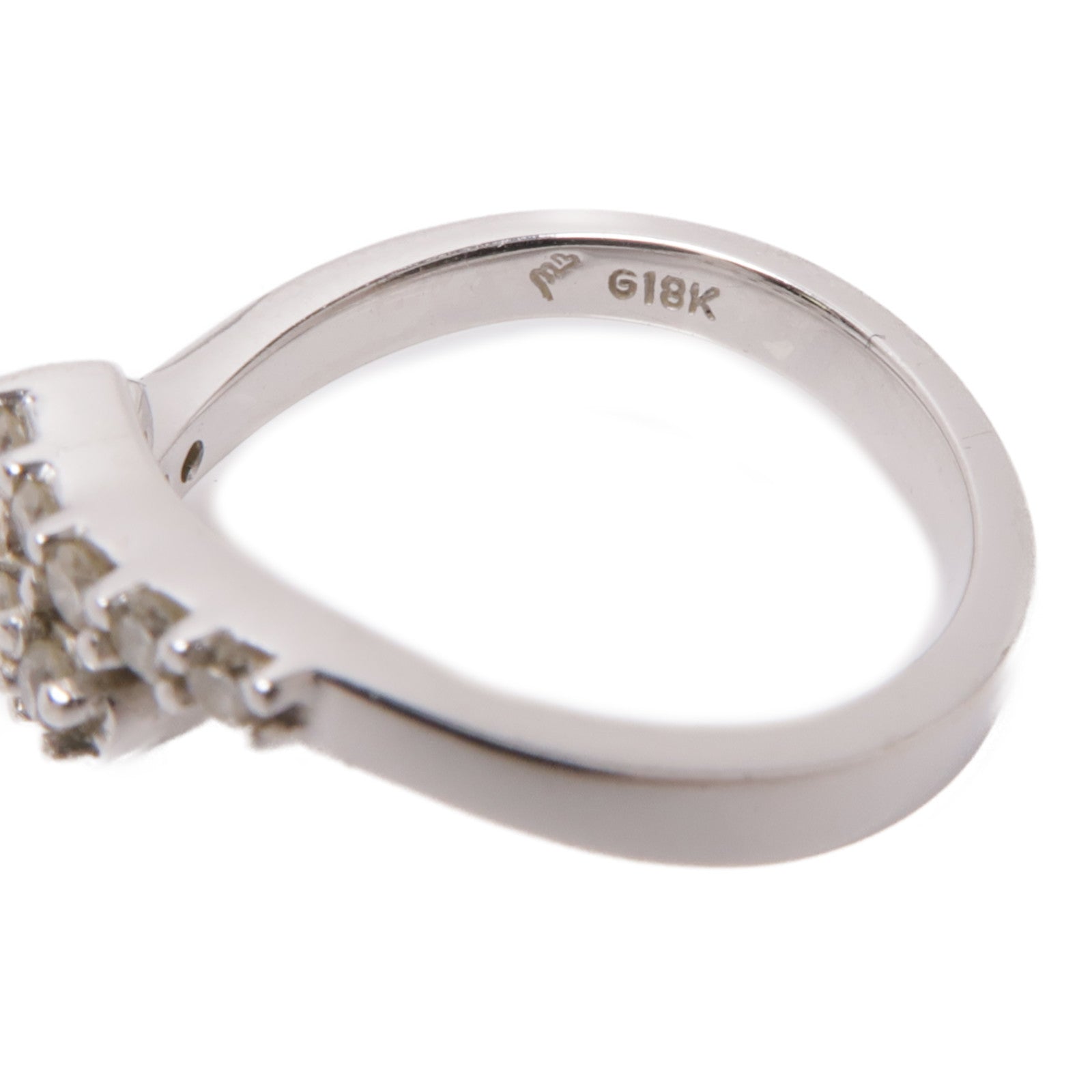 JEWELRY 【激減優惠】18K白金Diamond Ring鑽石戒指US#3.5