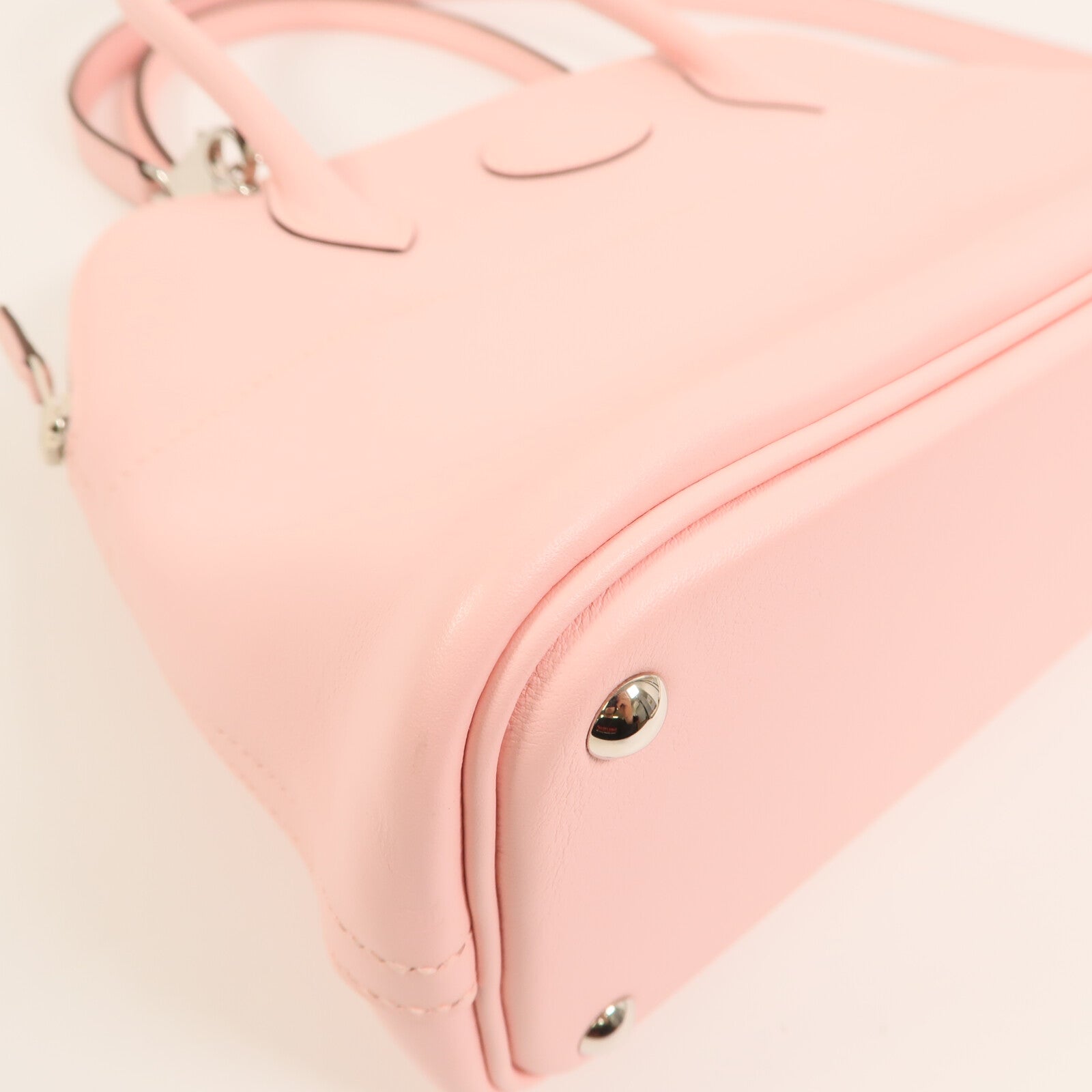 HERMES Epsom皮革Bolide 27銀扣手挽肩背兩用袋Rose Sakura