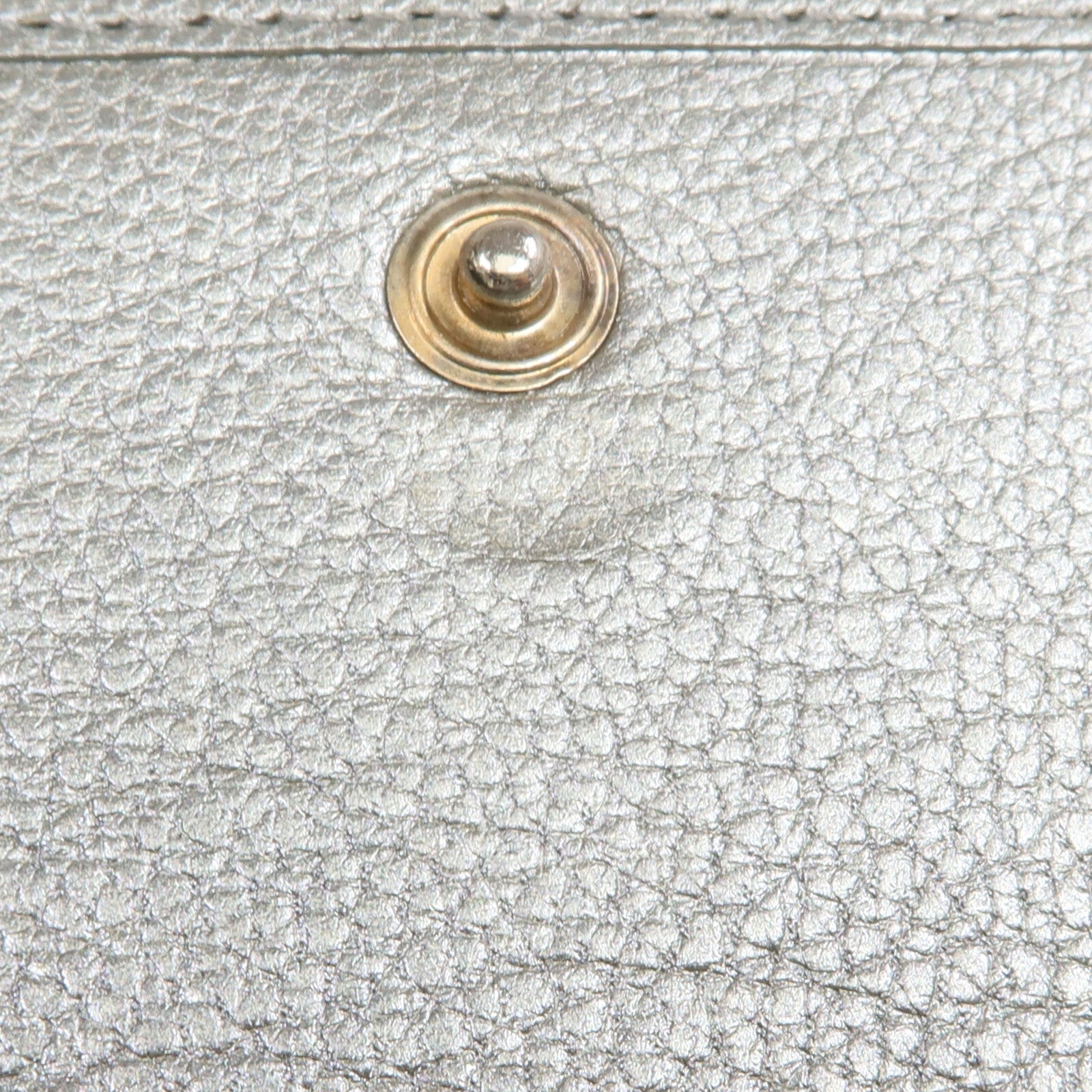CHANEL 牛皮皮革Long Wallet銀扣長錢包