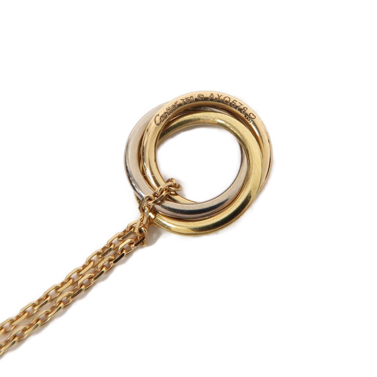 CARTIER 18K黃金/白金/玫瑰金Trinity Earrings耳環