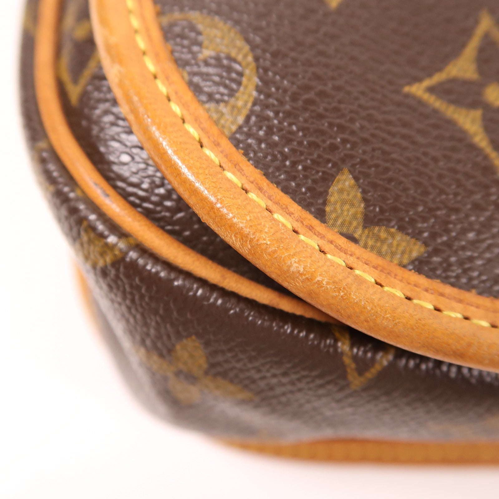 LOUIS VUITTON Monogram Bosphore GM金扣肩背袋啡色