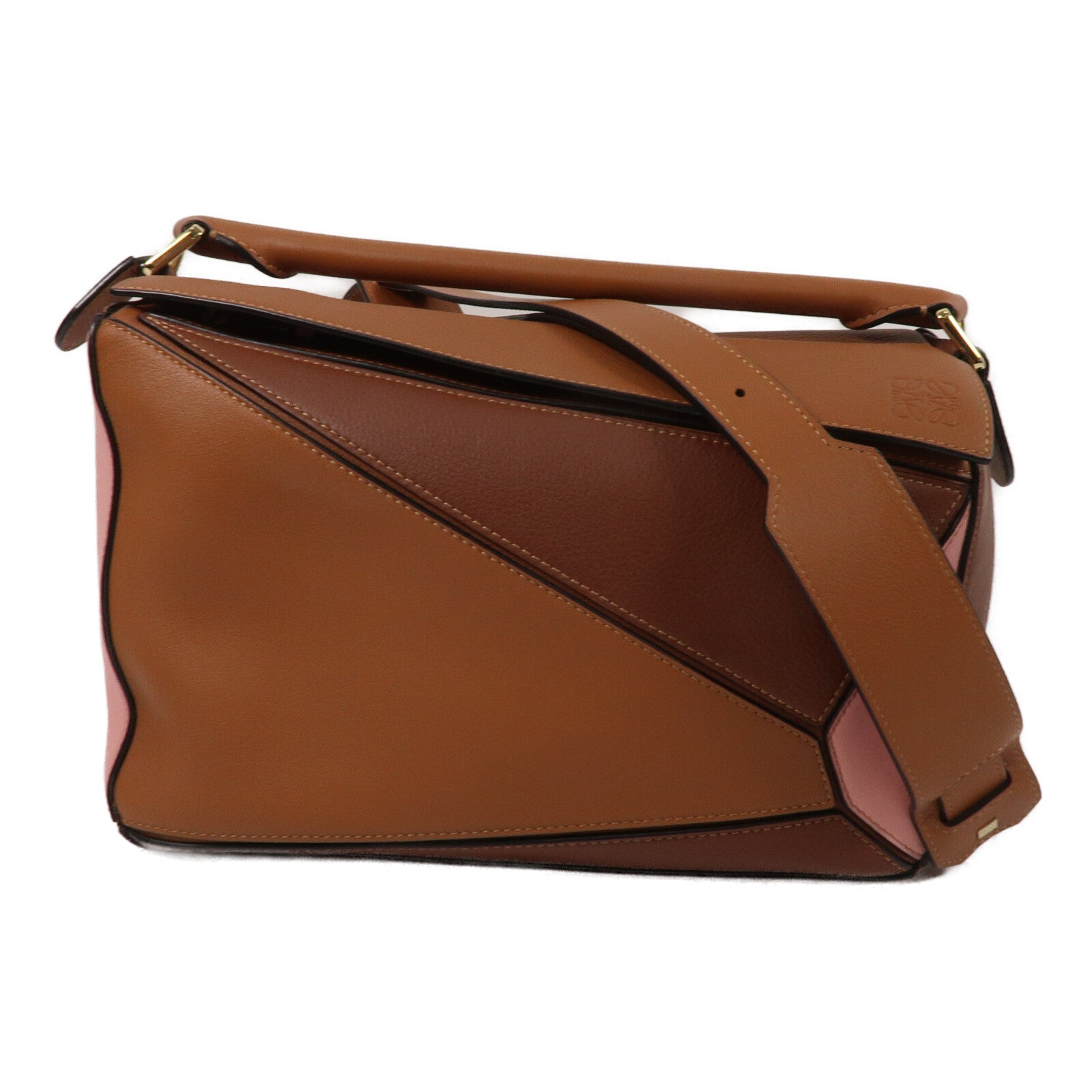 LOEWE 牛皮皮革Puzzle Medium手挽肩背兩用袋