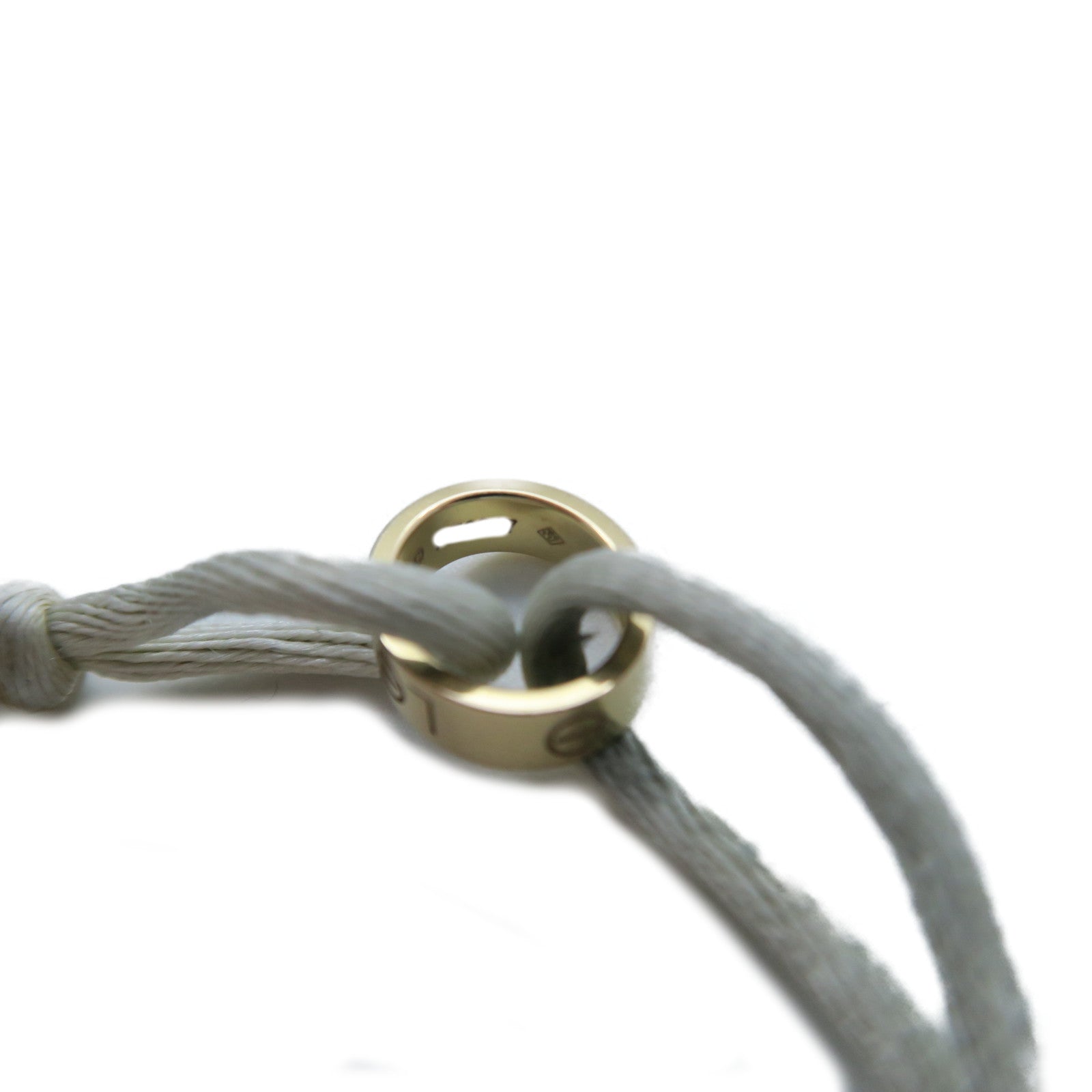CARTIER 18K黃金Love Bracelet手鏈白色/金色