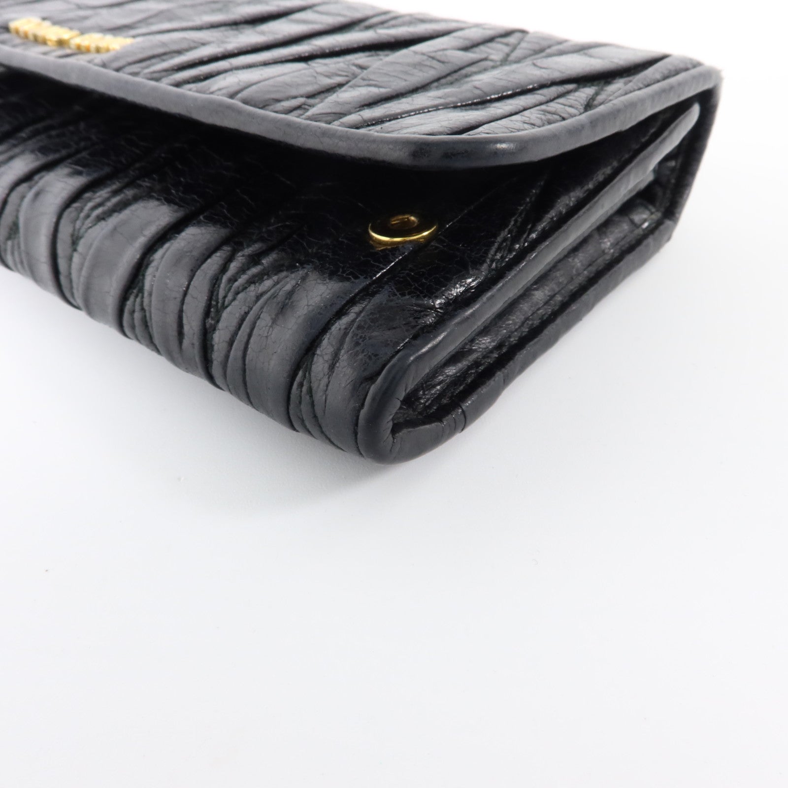 Miu Miu 羊皮皮革Long Wallet金扣長錢包
