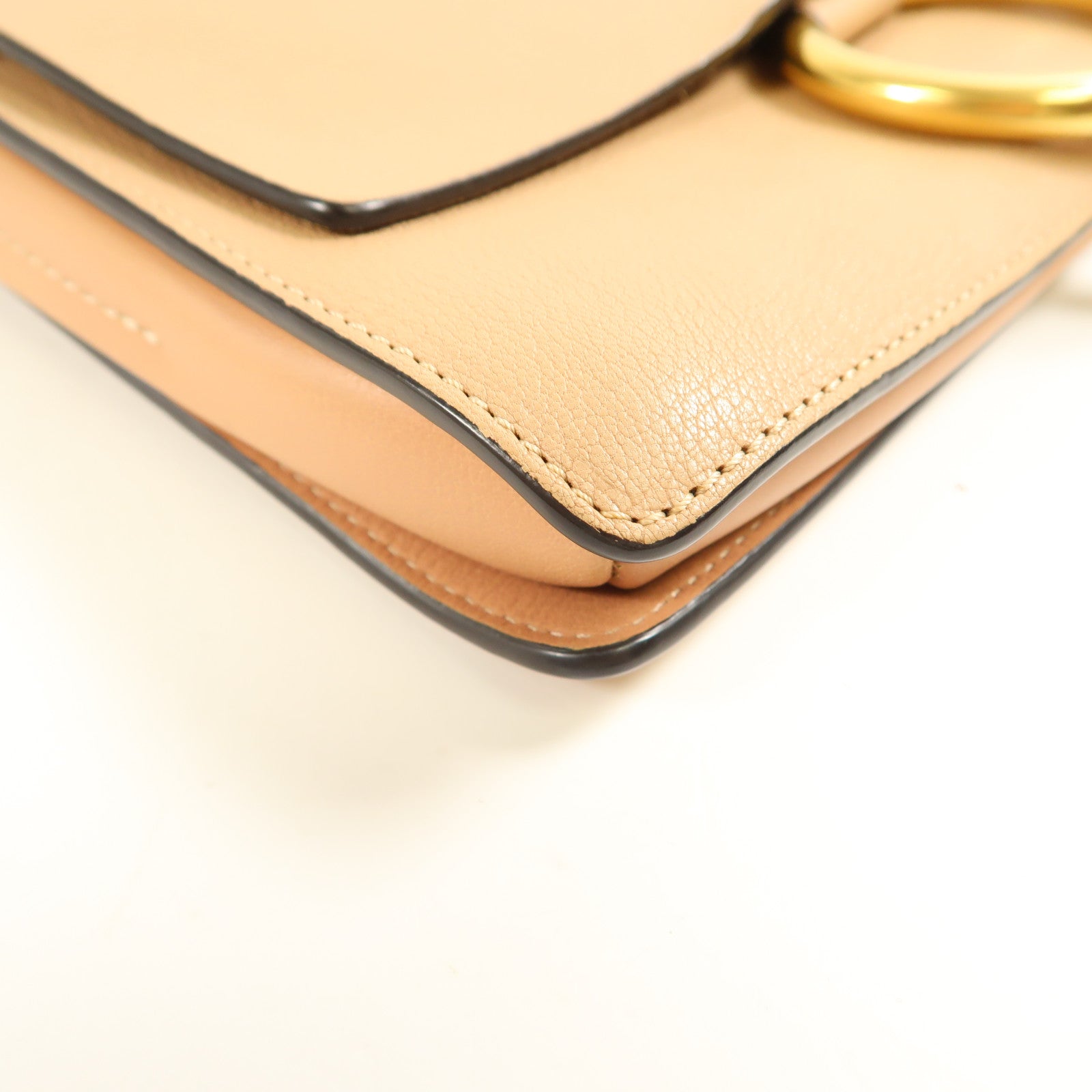 Chloe 牛皮皮革Shoulder Bag金扣肩背袋