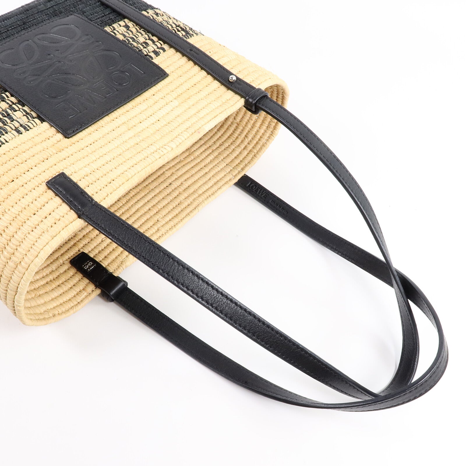 LOEWE 藤料Small Square Basket Bag手挽袋