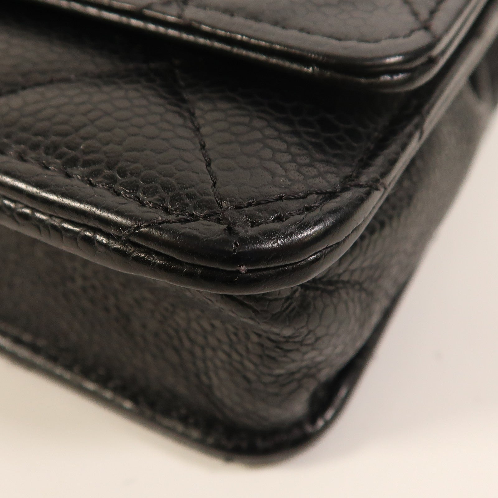 CHANEL 牛皮皮革WOC Wallet On Chain金扣鏈帶肩背袋