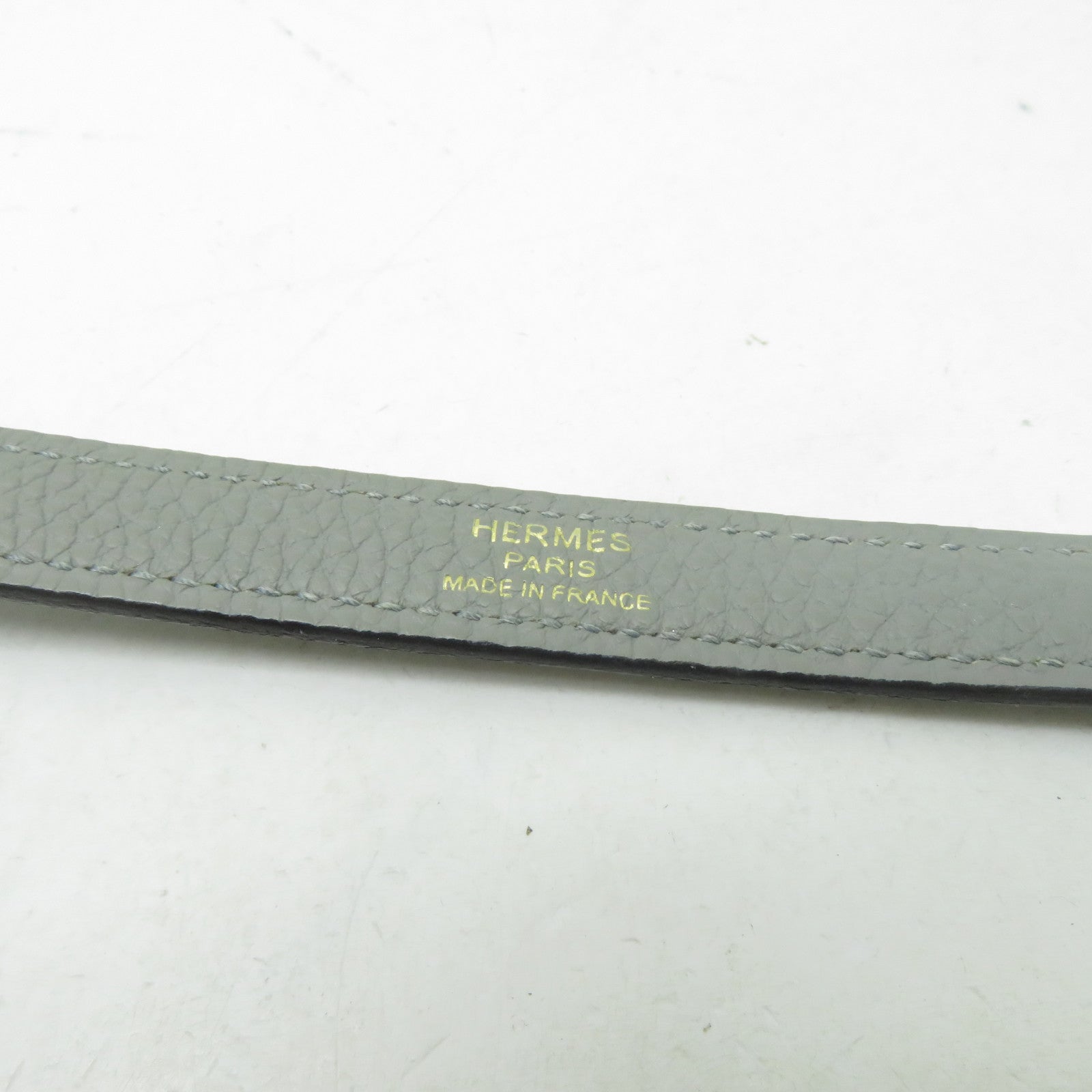 HERMES Togo皮革Kelly 28金扣手挽肩背兩用袋海鷗灰色