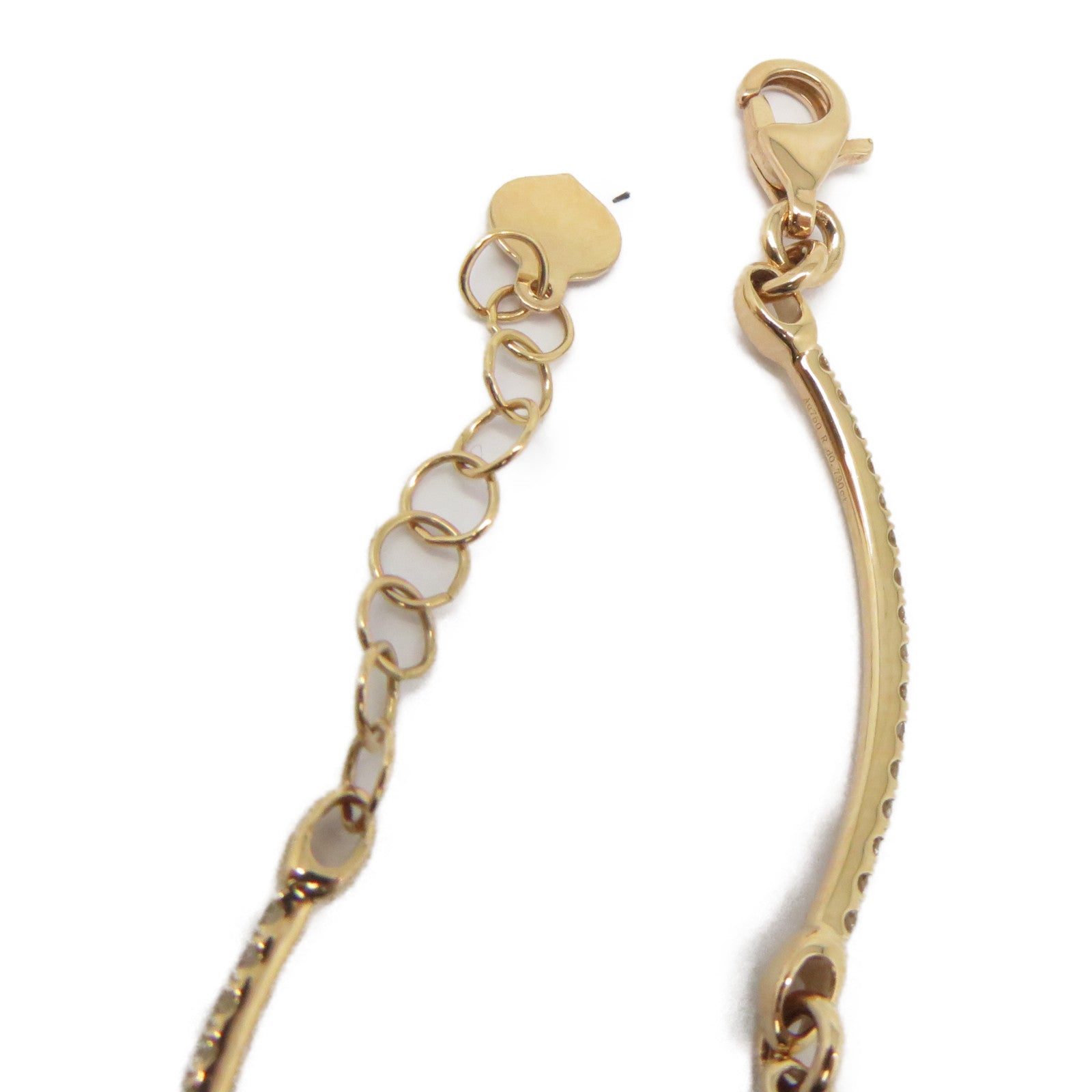 JEWELRY 【激減優惠】18K玫瑰金Diamond Bracelet 0.735ct鑽石手鏈粉金色