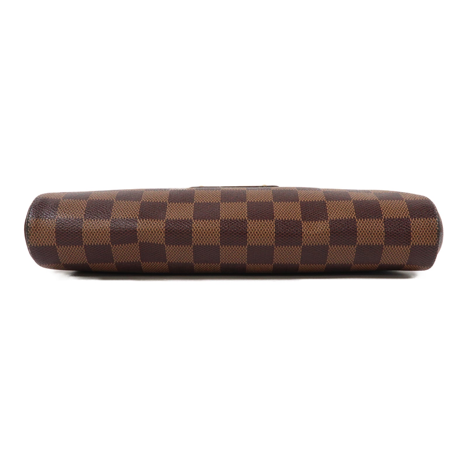 LOUIS VUITTON Damier Ebene Eva金扣鏈帶肩背袋啡色