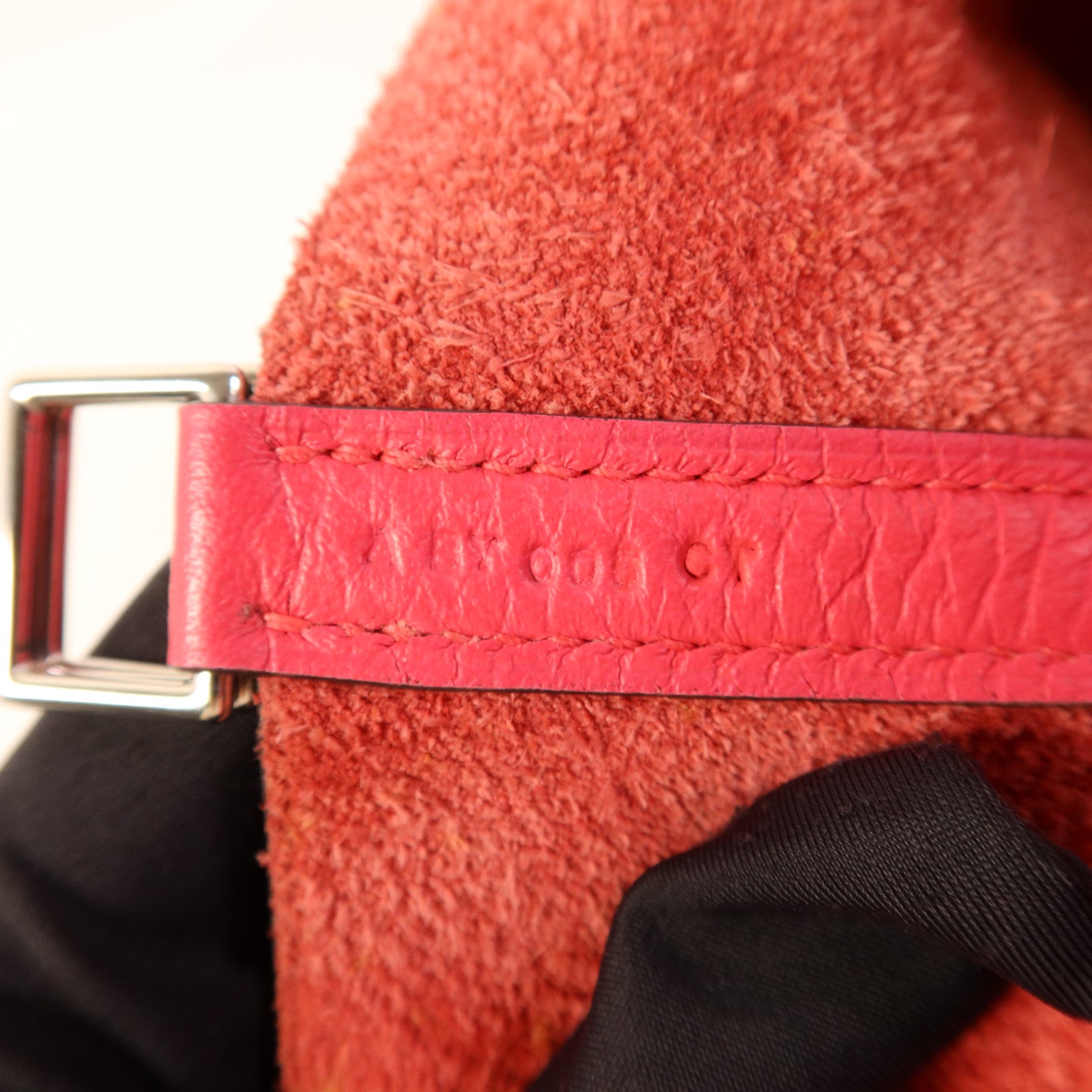 HERMES Clemence皮革Picotin PM銀扣手挽袋Rose Mexico