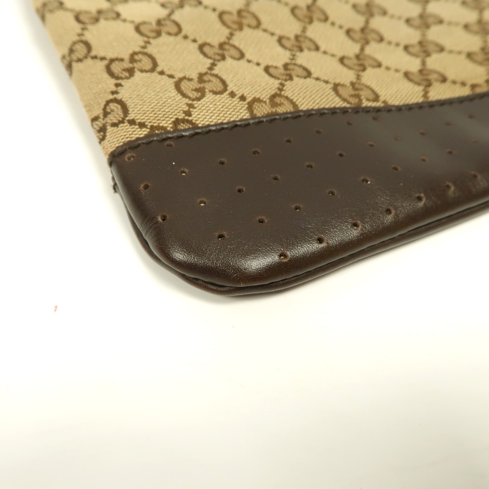 GUCCI 【激減優惠】帆布Shoulder Bag銀扣肩背袋啡色