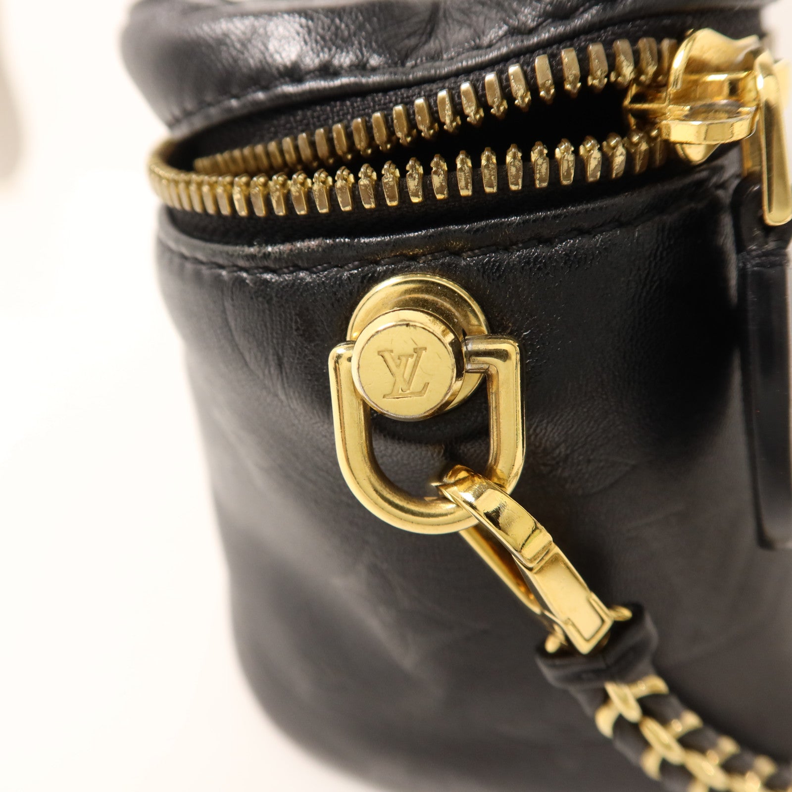 LOUIS VUITTON Monogram Empreinte Vanity Case金扣手挽肩背兩用袋