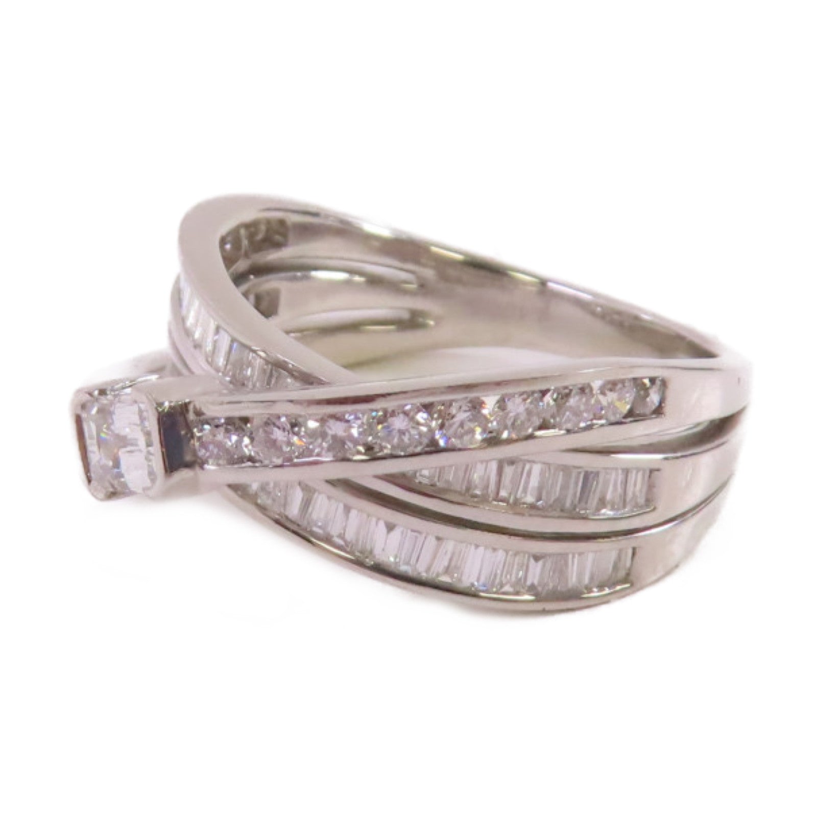 JEWELRY PT950鉑金/1.4ct鑽石Diamond Ring戒指US#8