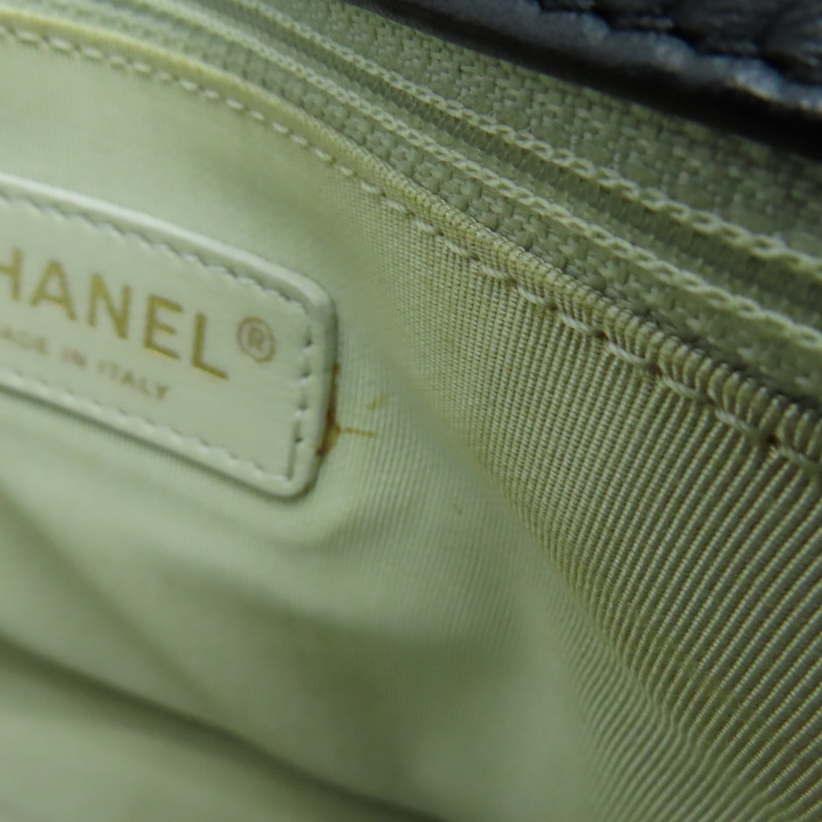 CHANEL 【激減優惠】菱格牛皮皮革Chain Shoulder金扣鏈帶肩背袋黑色