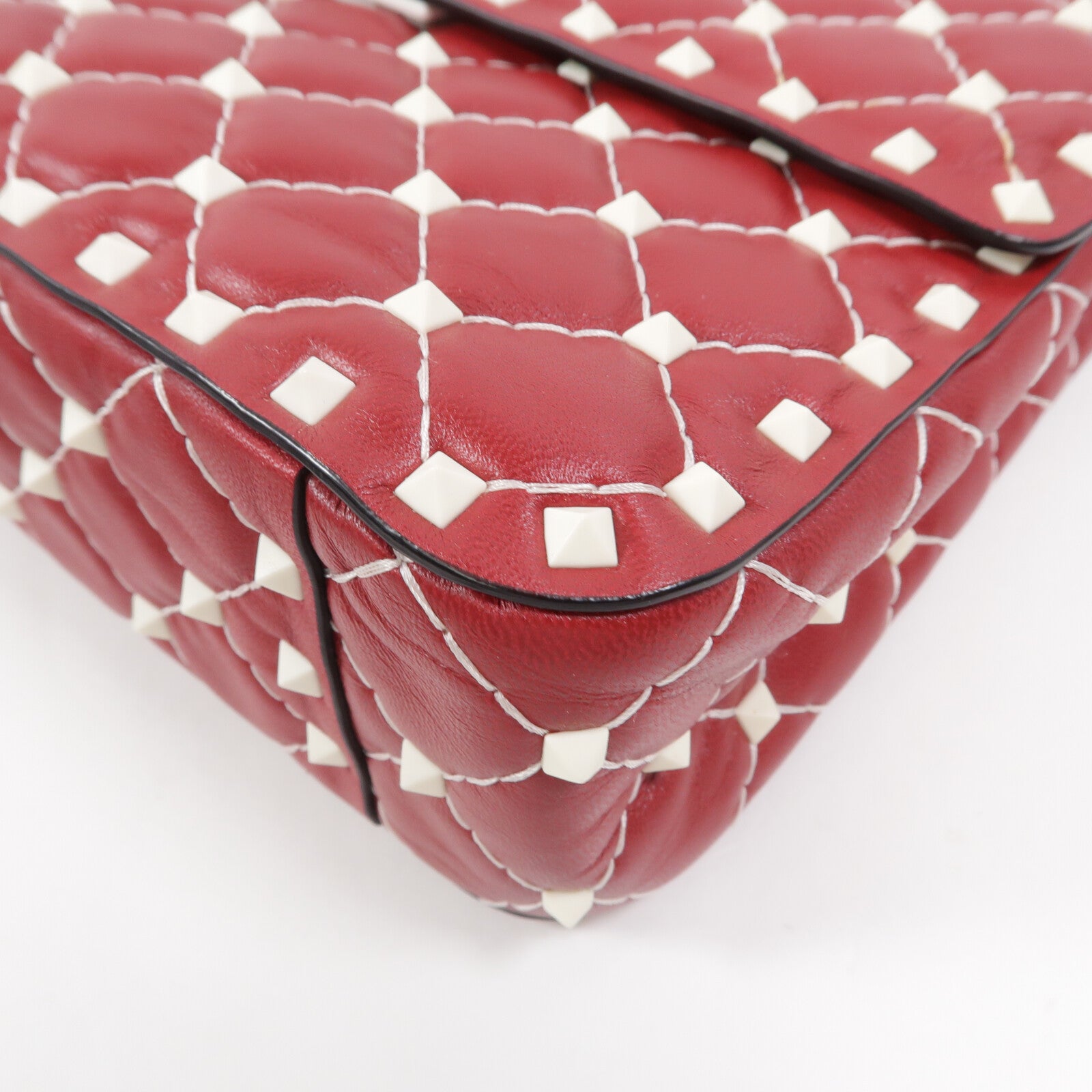 Valentino 牛皮皮革Shoulder Bag鏈帶手挽肩背兩用袋