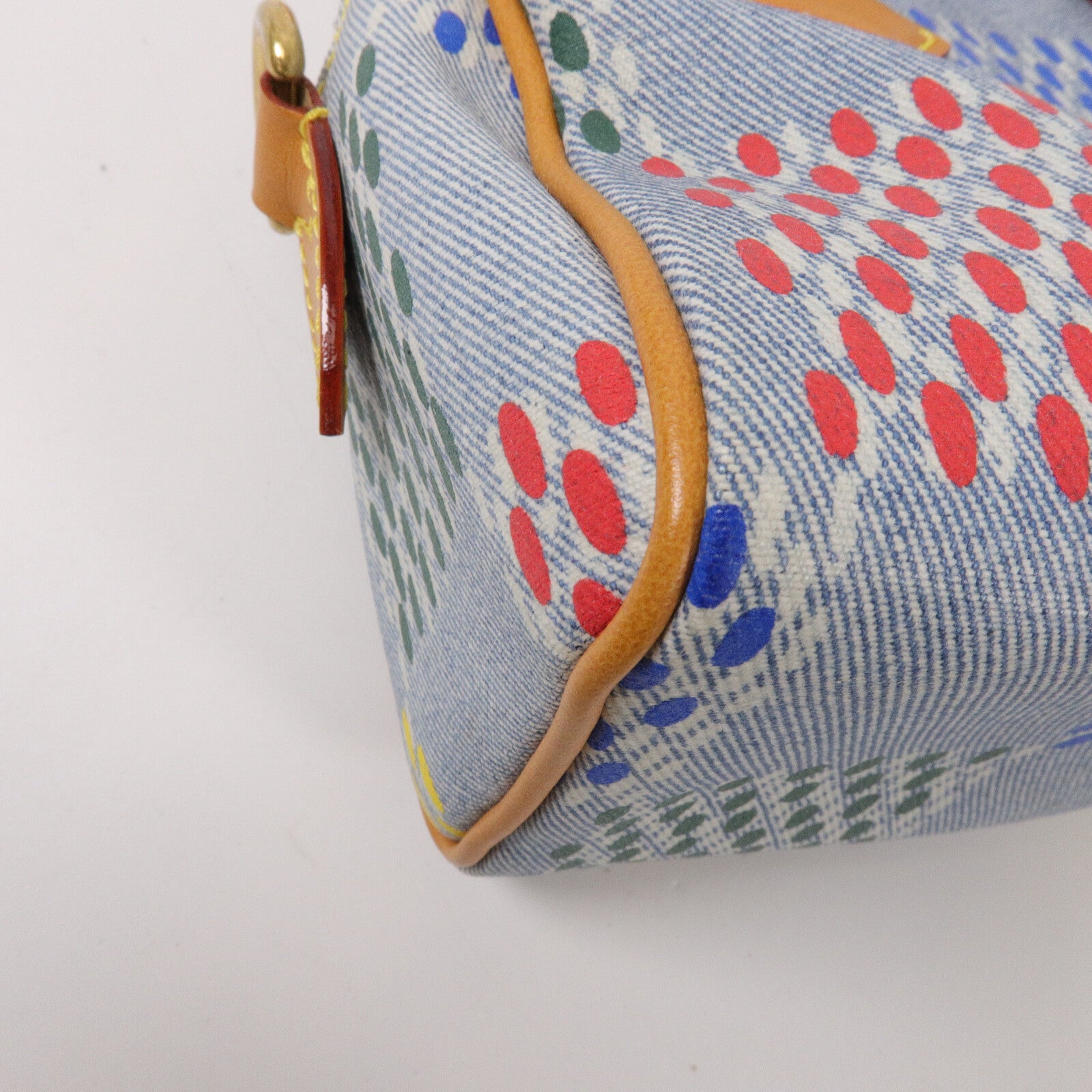 LOUIS VUITTON 牛仔布Speedy 18 Bandouliere手挽肩背兩用袋