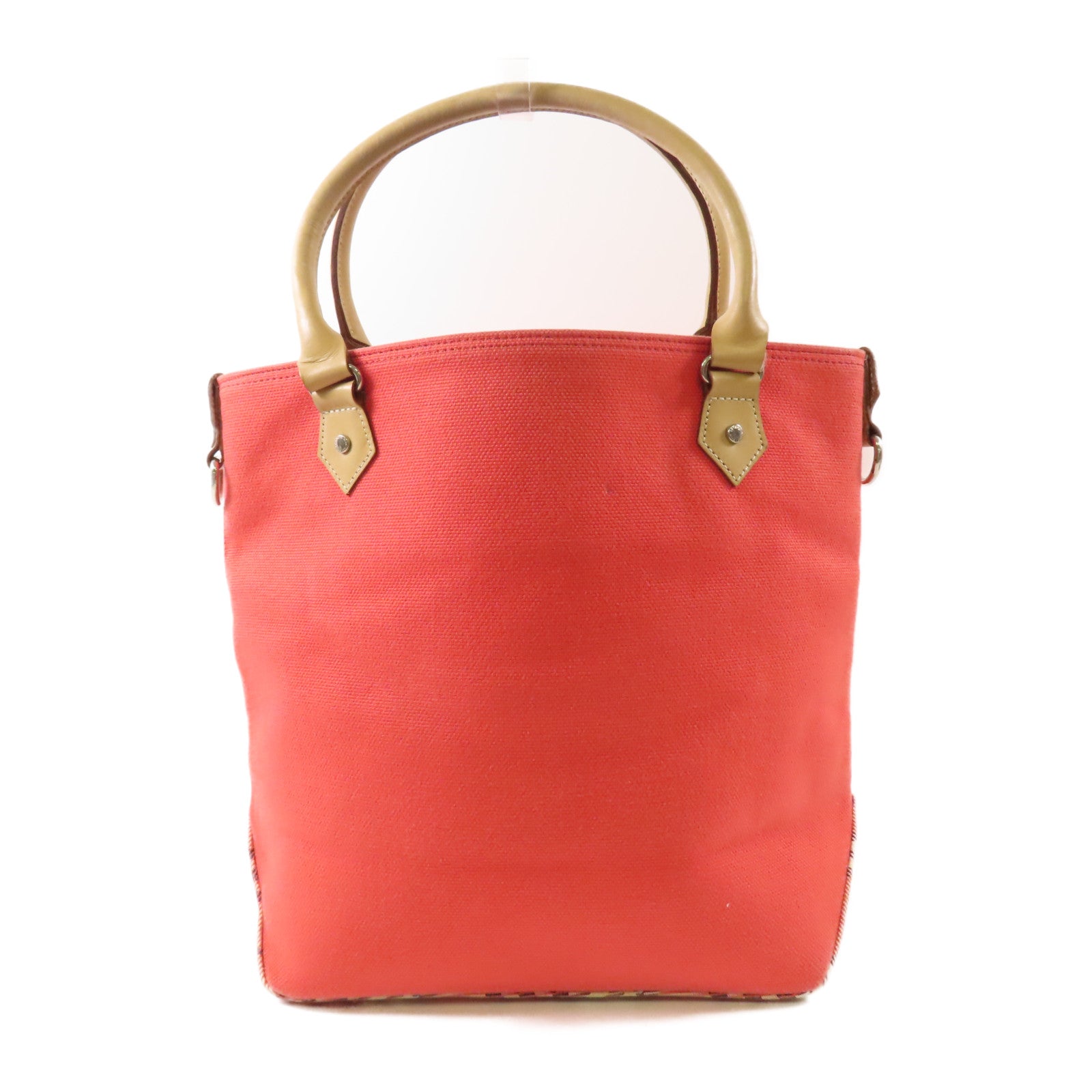 BURBERRY 帆布Handbag銀扣手挽袋