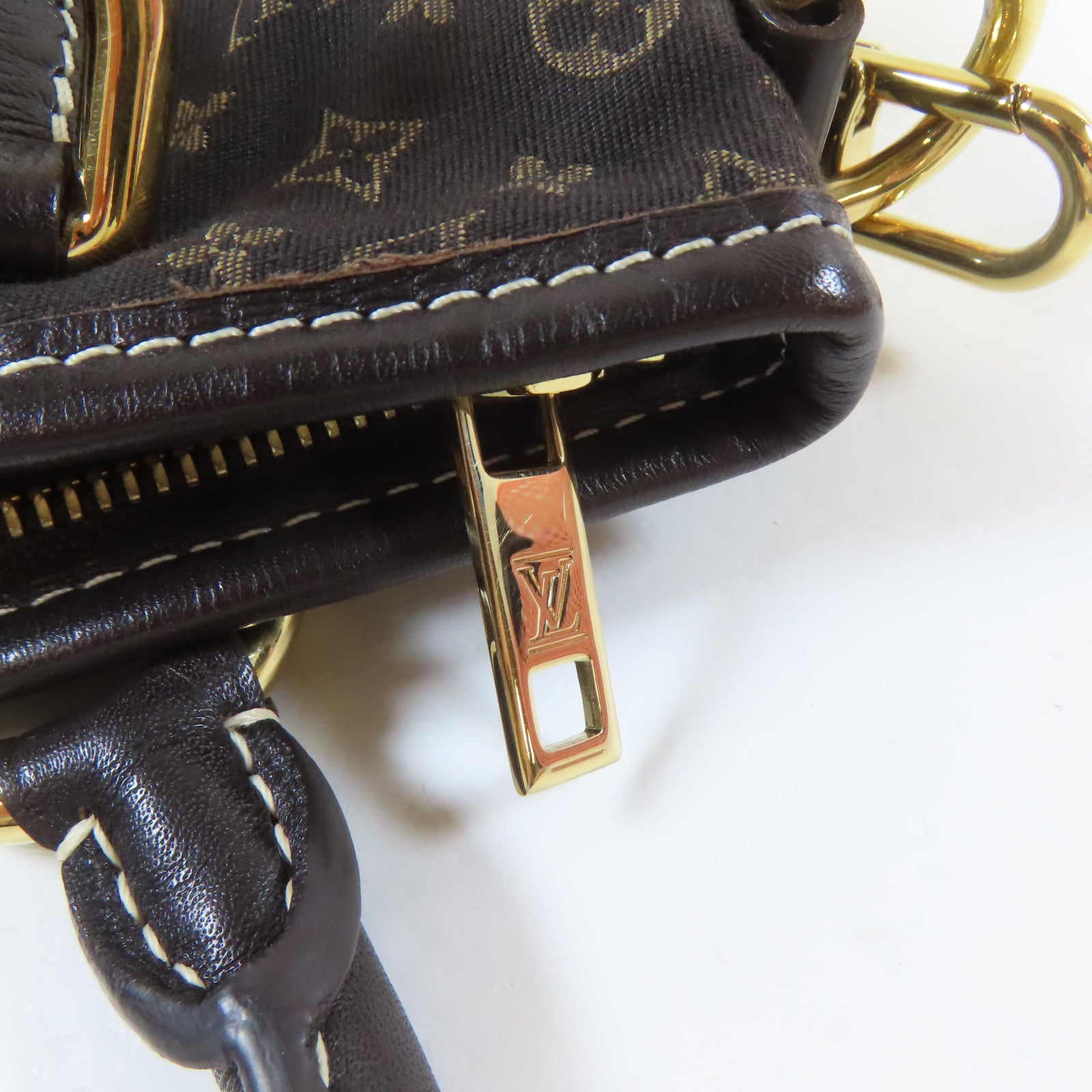 LOUIS VUITTON Monogram Mini Elegie金扣手挽肩背兩用袋黑色