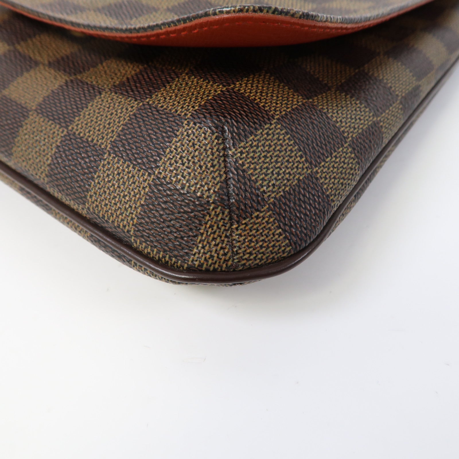 LOUIS VUITTON Damier Musette Salsa Long金扣肩背袋啡色