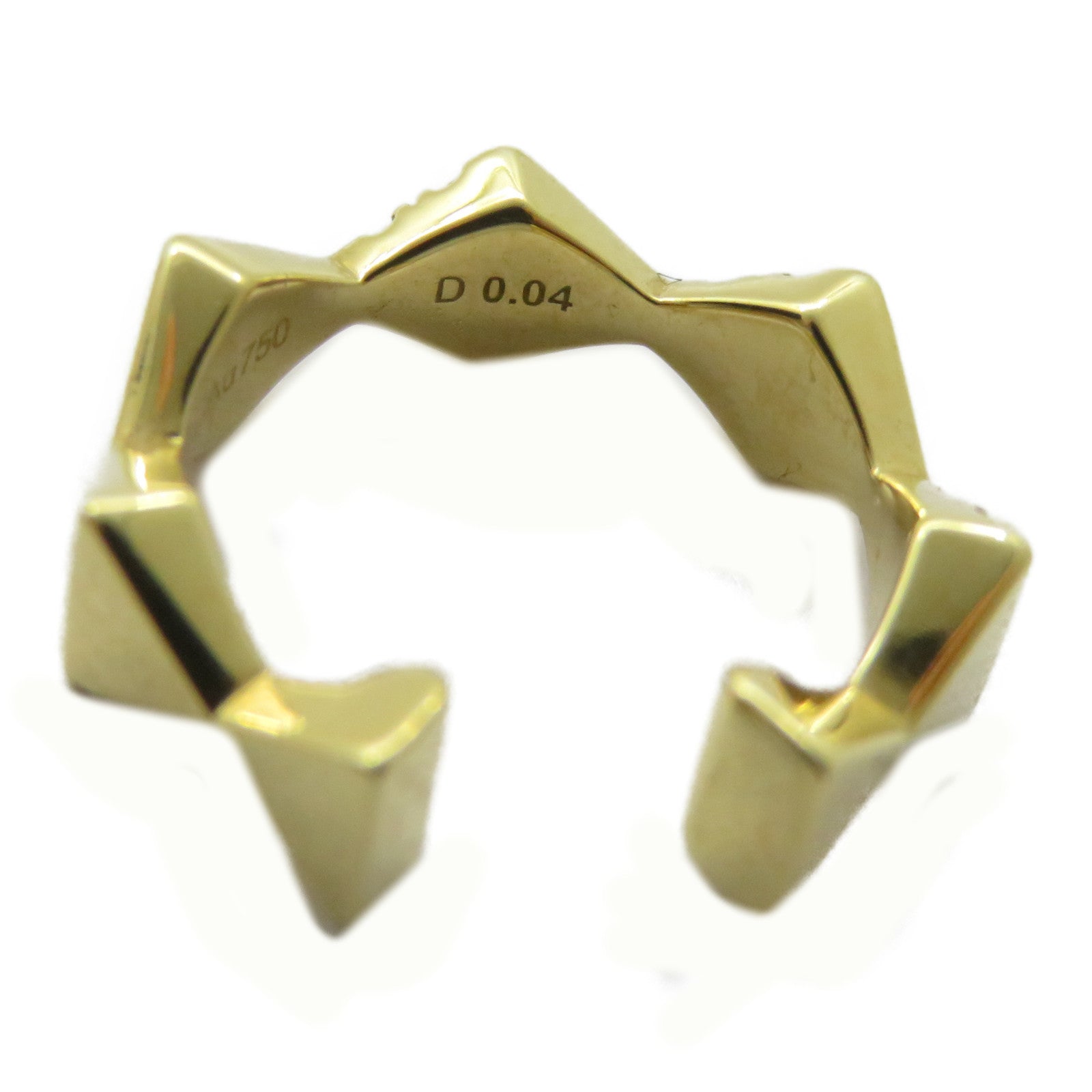 JEWELRY 18K黃金Diamond Ear Cuff 0.04ct鑽石耳環