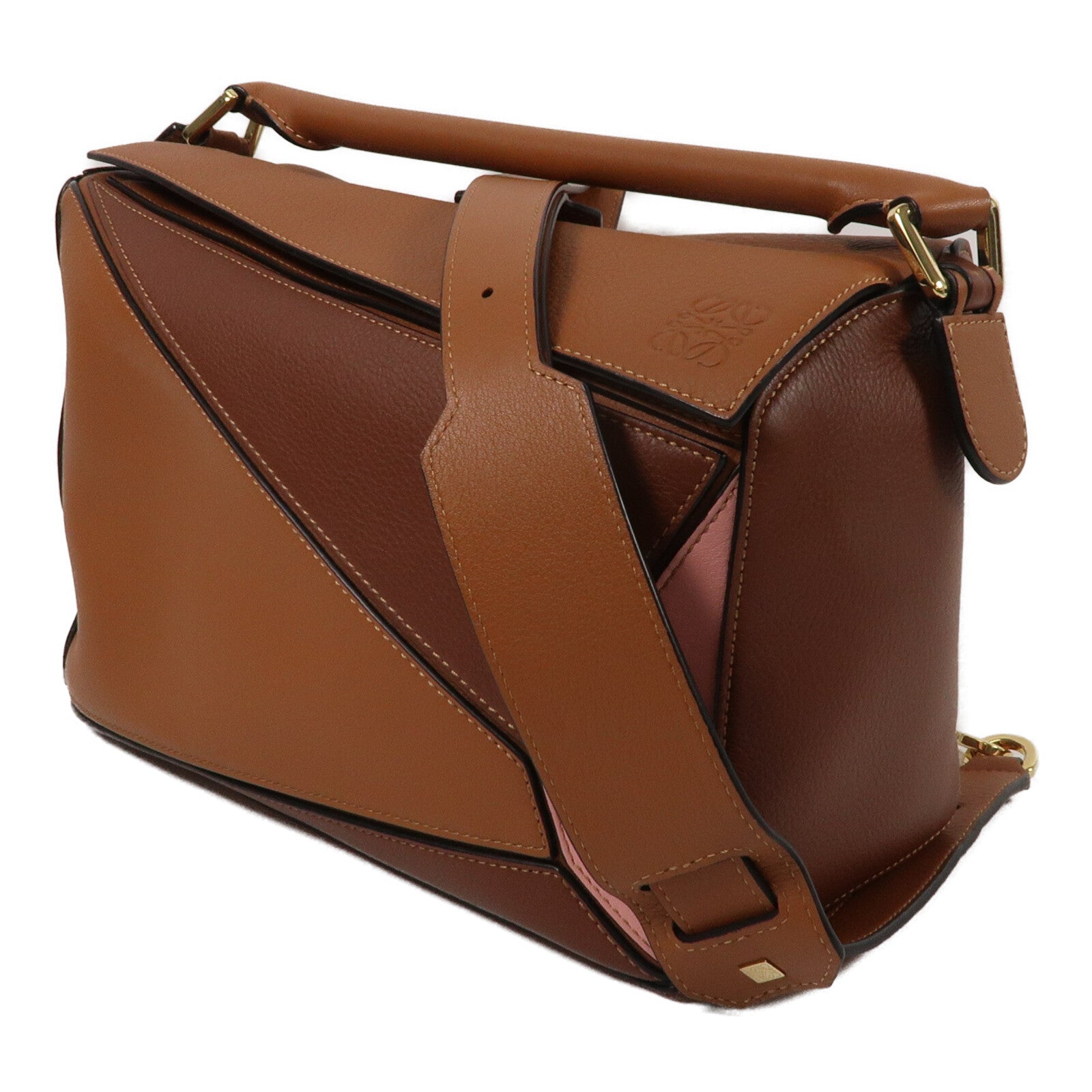 LOEWE 牛皮皮革Puzzle Medium手挽肩背兩用袋