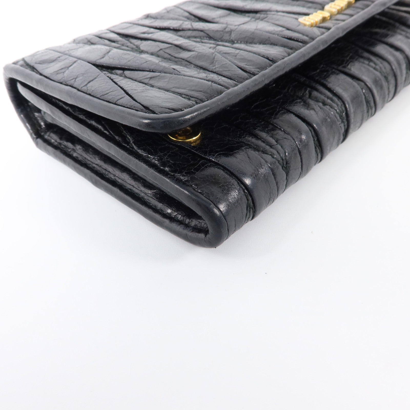 Miu Miu 羊皮皮革Long Wallet金扣長錢包