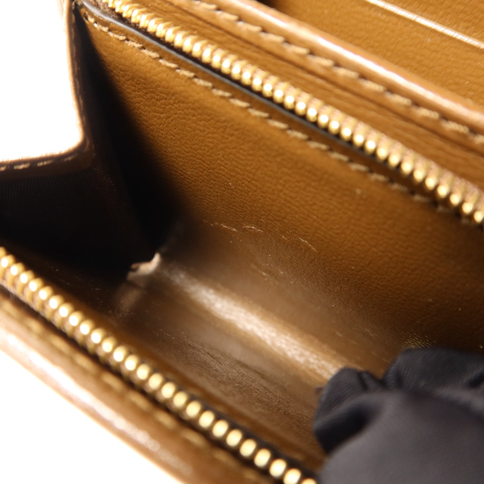 GUCCI 塗層帆布Horsebit 1955金扣錢包