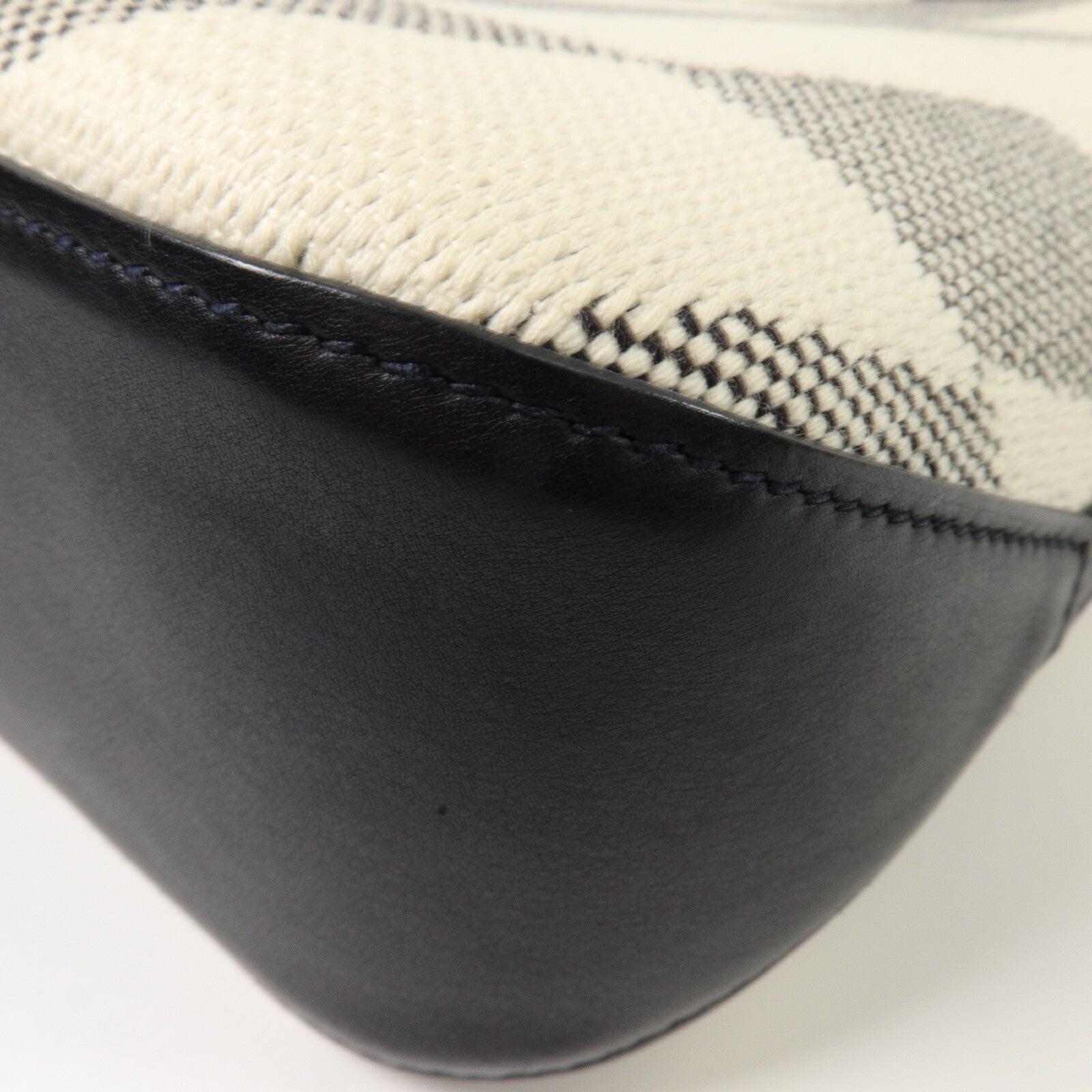 HERMES 帆布Cabas H En Biais 27手挽肩背兩用袋Noir
