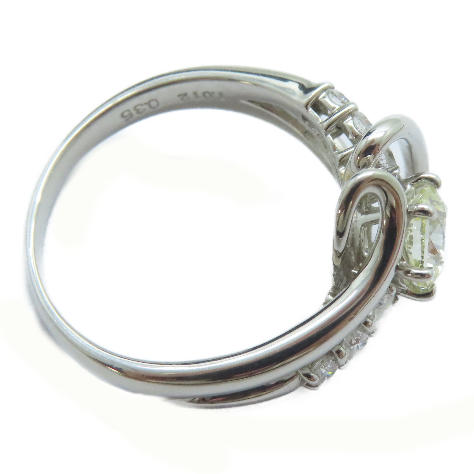 JEWELRY 【激減優惠】PT900鉑金Diamond Ring1.012ct鑽石/0.35ct鑚石戒指US#8.75